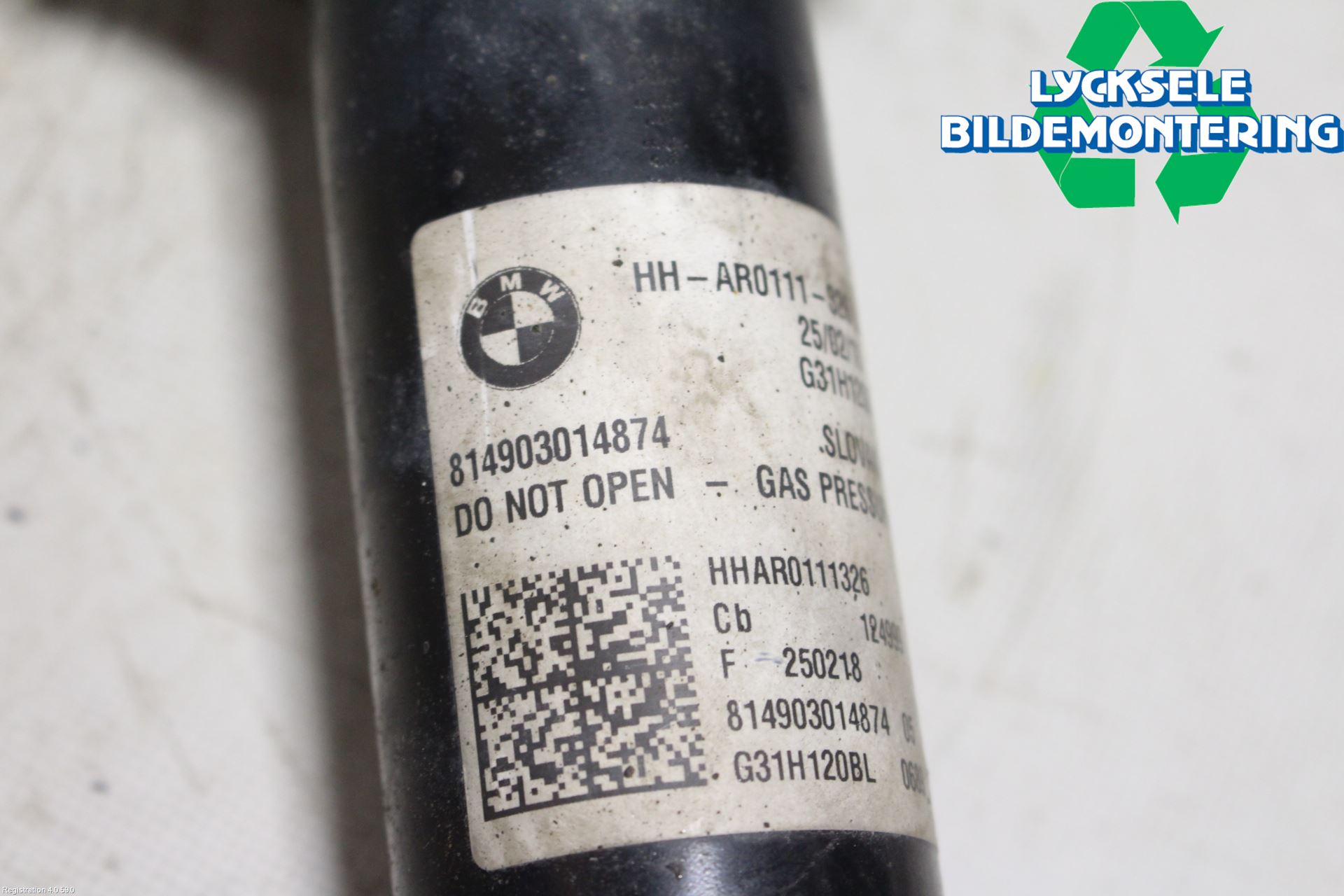 BMW 5 G30/G31/F90 17-23 Fjäderben Bak Vänster