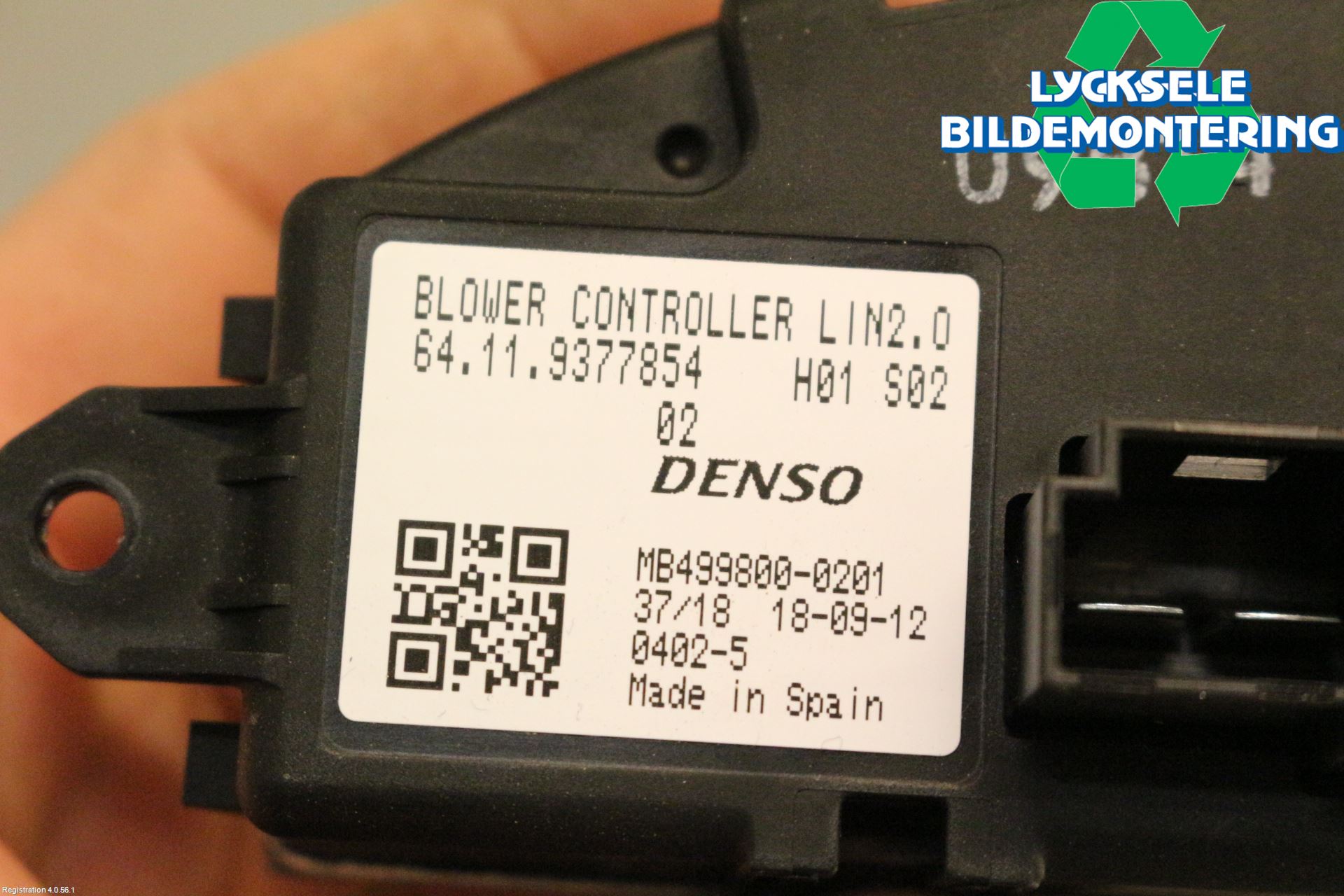 BMW i3 I01 13-22 Värmefläktsmotstånd