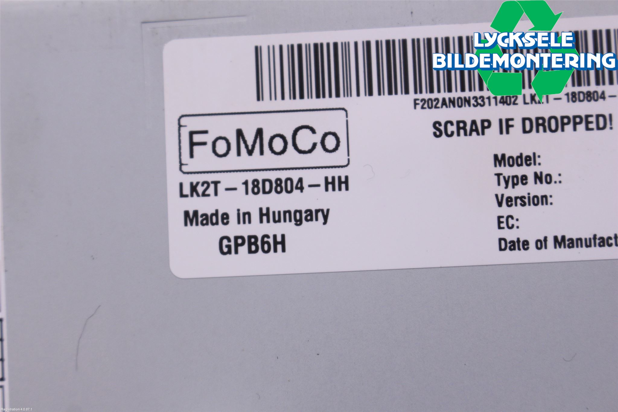 Ford TRANSIT/TOURNEO CUSTOM 13-24 Cd Radio - Multimediapanel