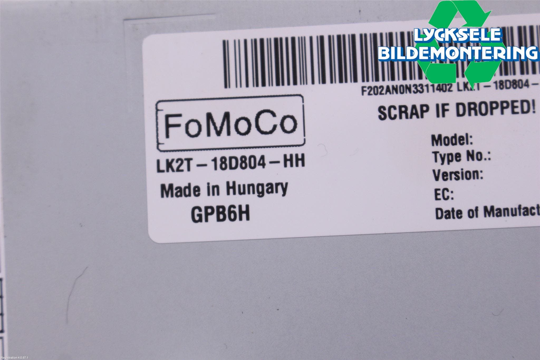 Ford TRANSIT/TOURNEO CUSTOM 13-24 Cd Radio - Multimediapanel