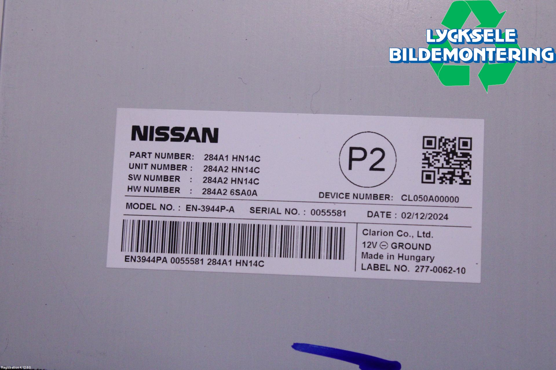 Nissan QASHQAI 21- Styrenhet Övrigt