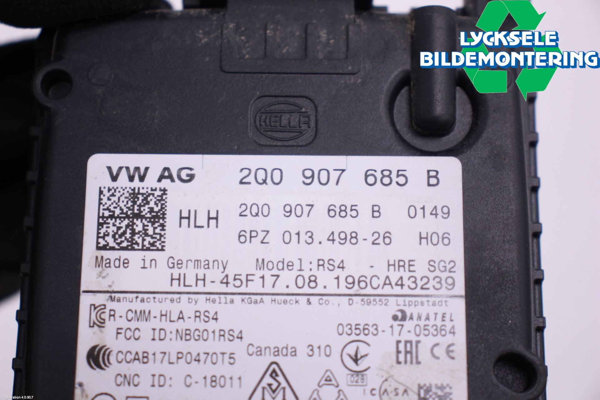 Skoda SUPERB 16-24 Sensor Aktivt Kollisionsskydd