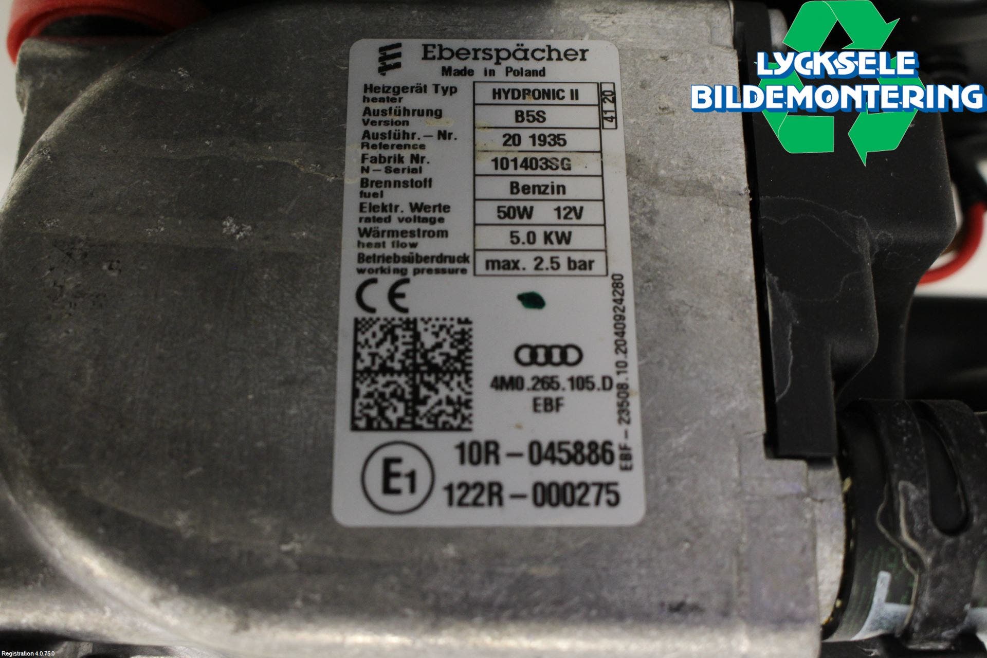 Audi A5 17- Bensinvärmare