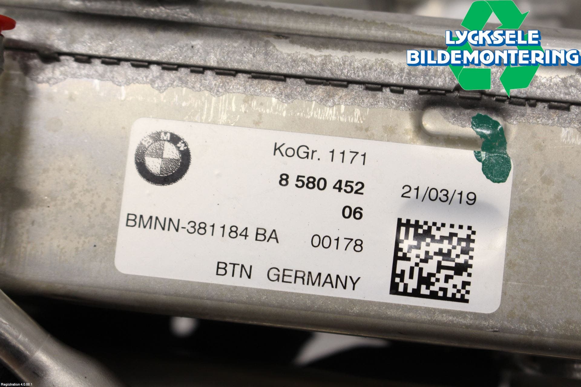 BMW 3 G20/G21/G80/G81 19- Avgaskylare