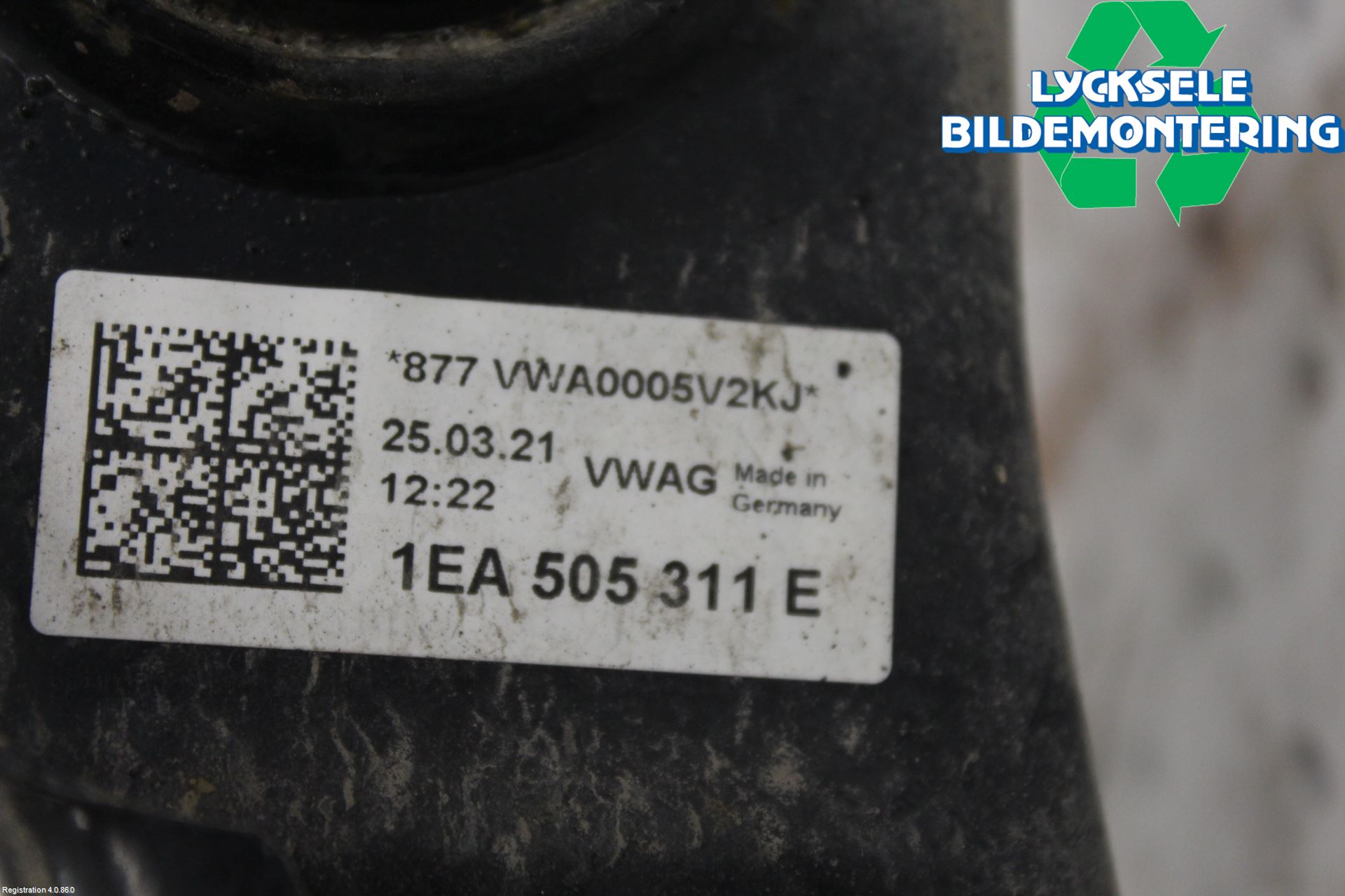 Volkswagen VW ID.3 21- Bärarm Bak Vä-Hö