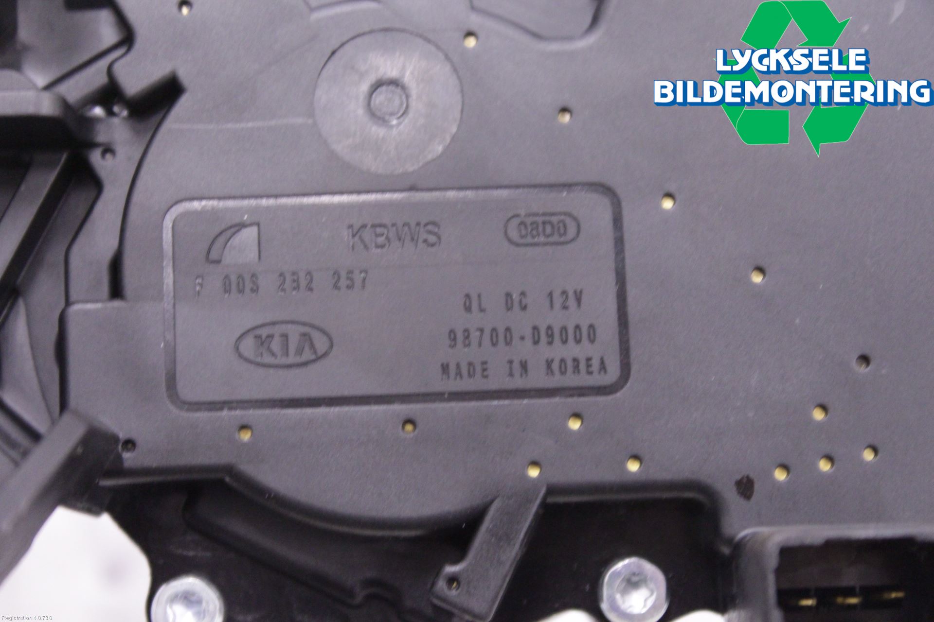 Kia SPORTAGE (QL) 16-21 Torkarmotor Baklucka