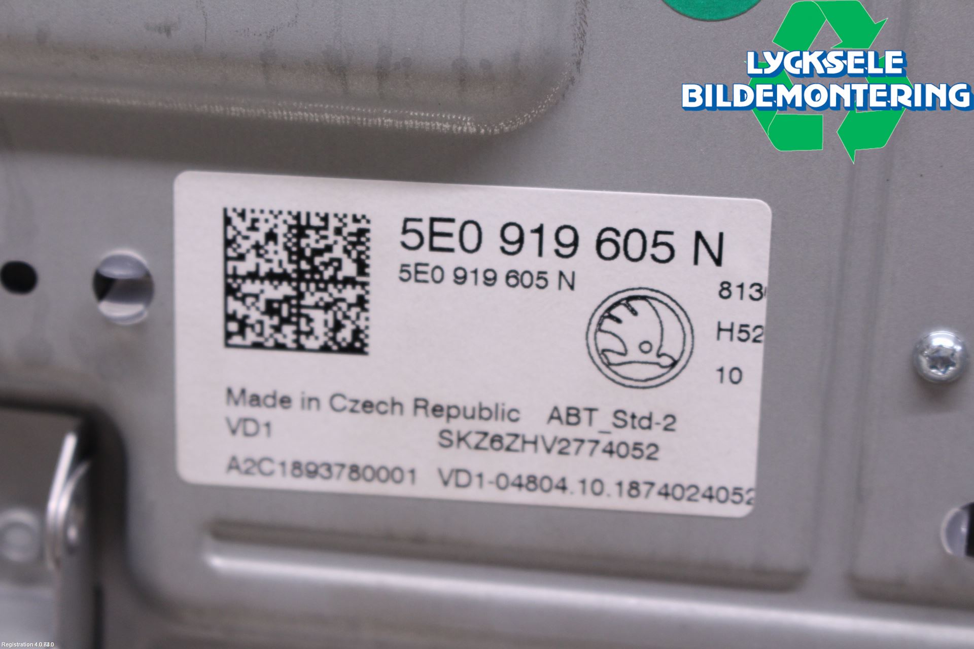 Skoda OCTAVIA (5E) 13-20 Multifunktionsdisplay