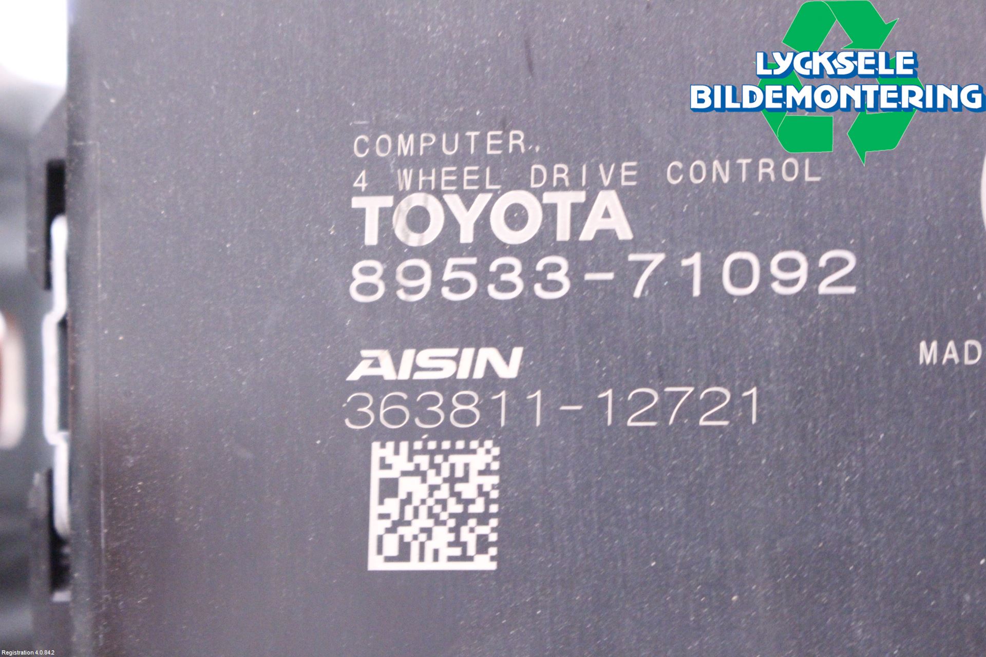 Toyota HILUX 16- Styrenhet Fyrhjulsdrift
