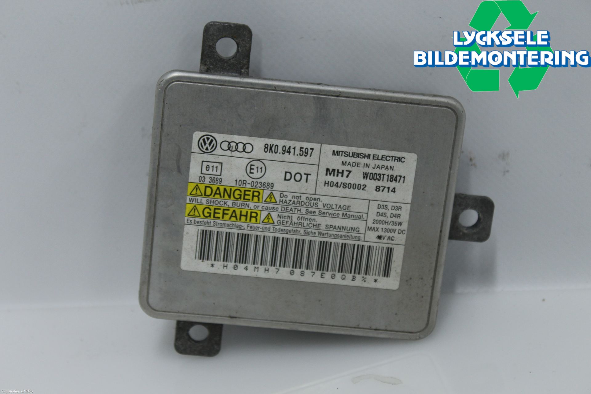 Audi A4/S4 08-11 Styrenhet Strålkastare