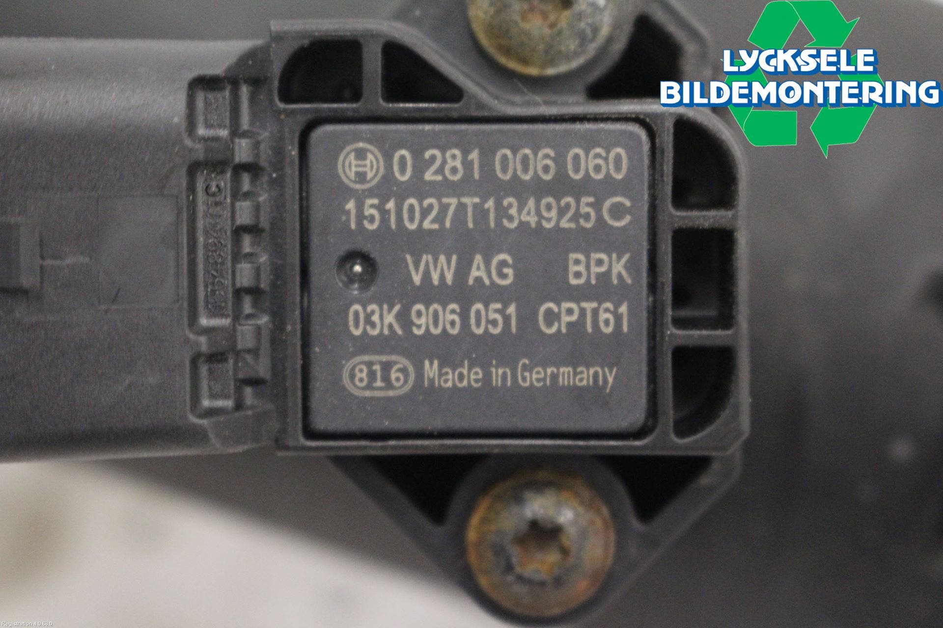 Volkswagen VW CRAFTER 06-16 Laddluft-Intercoolerrör