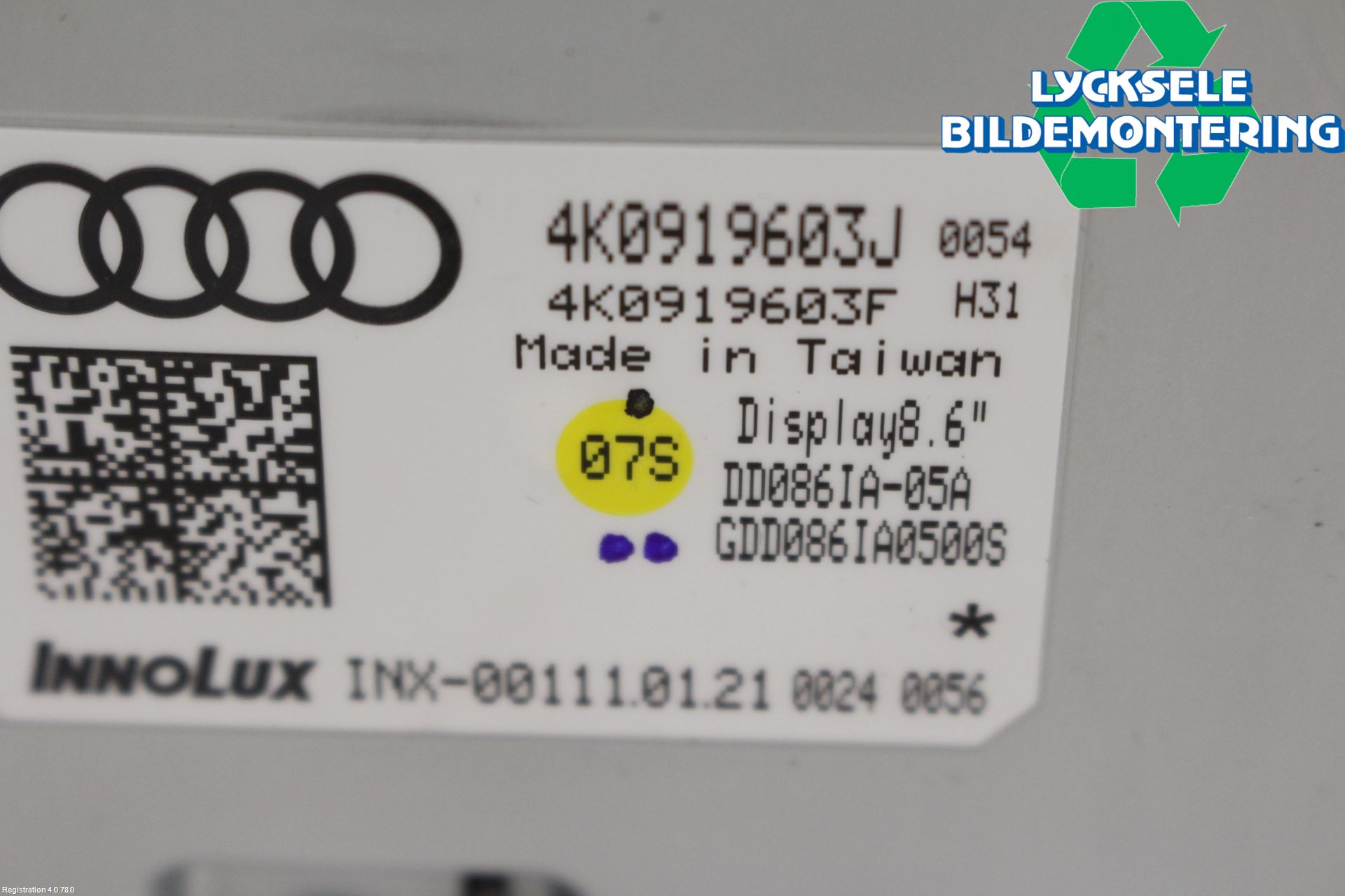 Audi A6 F2/C8 19- Kontrolldisplay