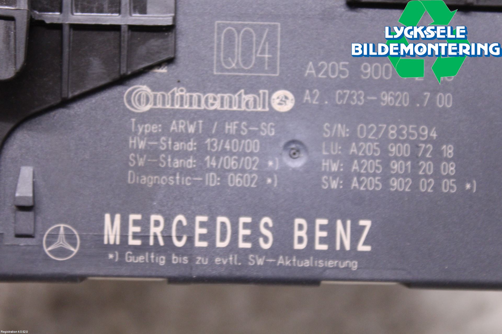 Mercedes-Benz MB GLC-KLASS (X253/C253) 15-22 Bakluckeöppnare Automatisk