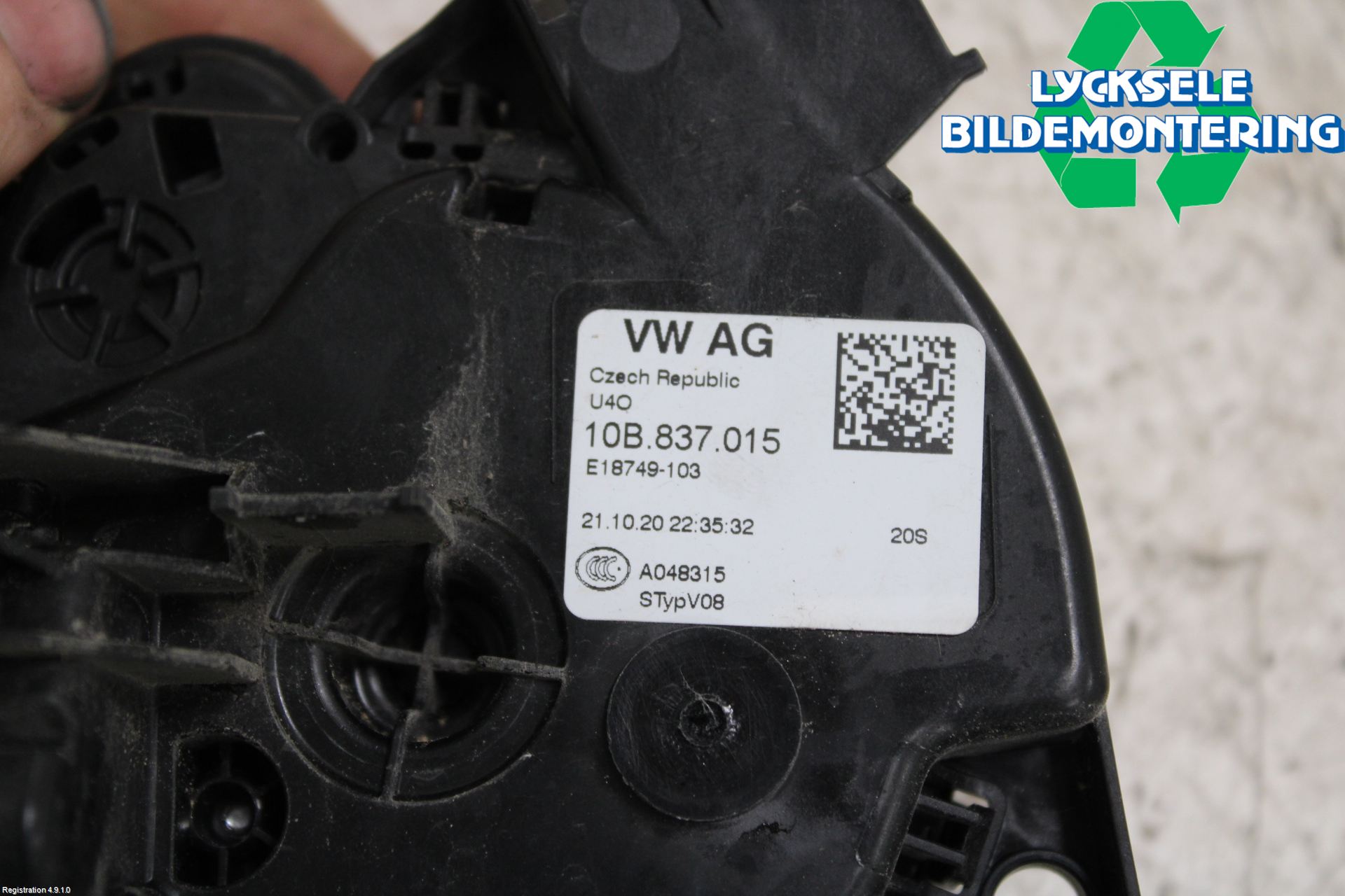 Volkswagen VW ID.3 21- Låskista-Dörrlås