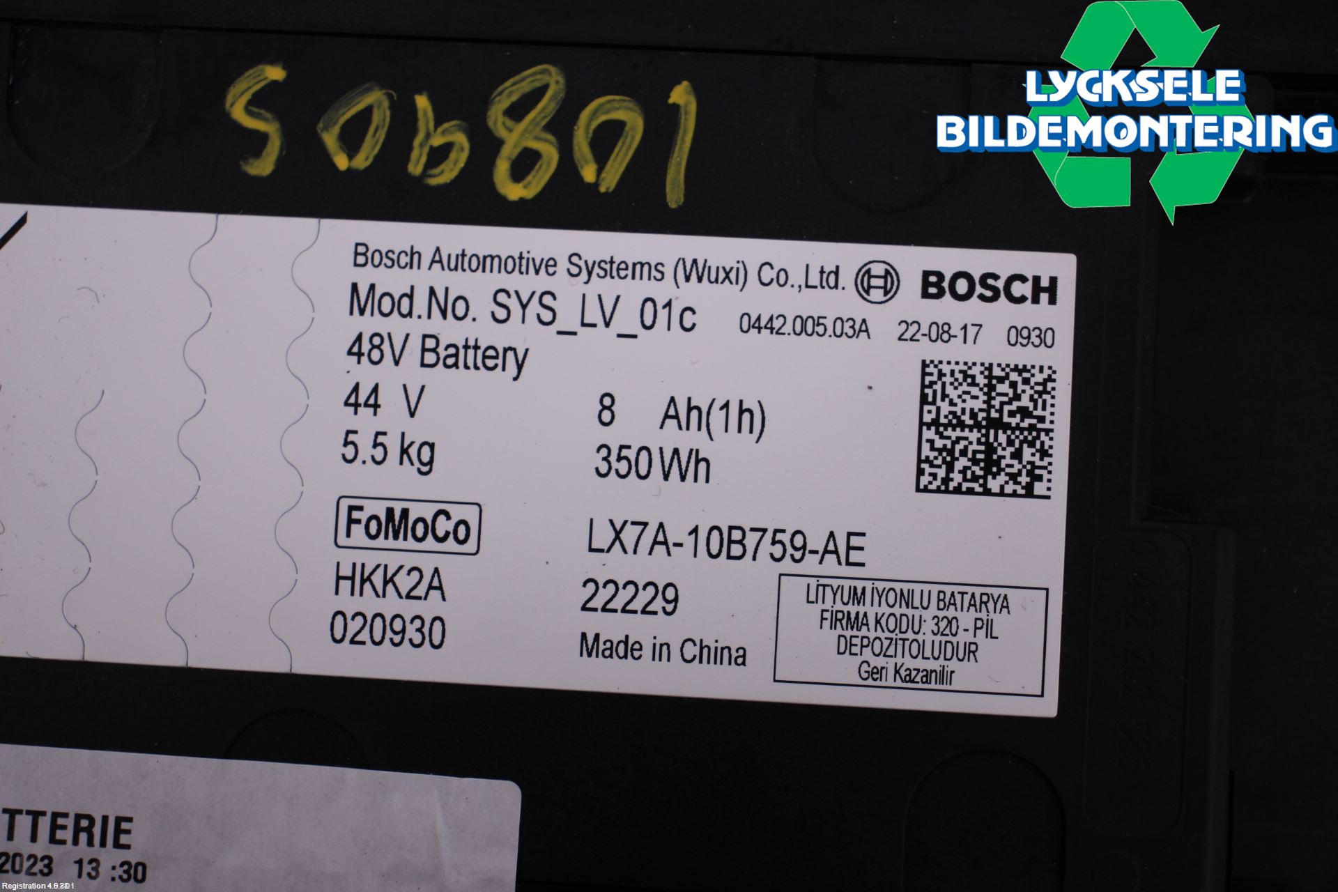 Ford FOCUS 19- Batteri Högspänning