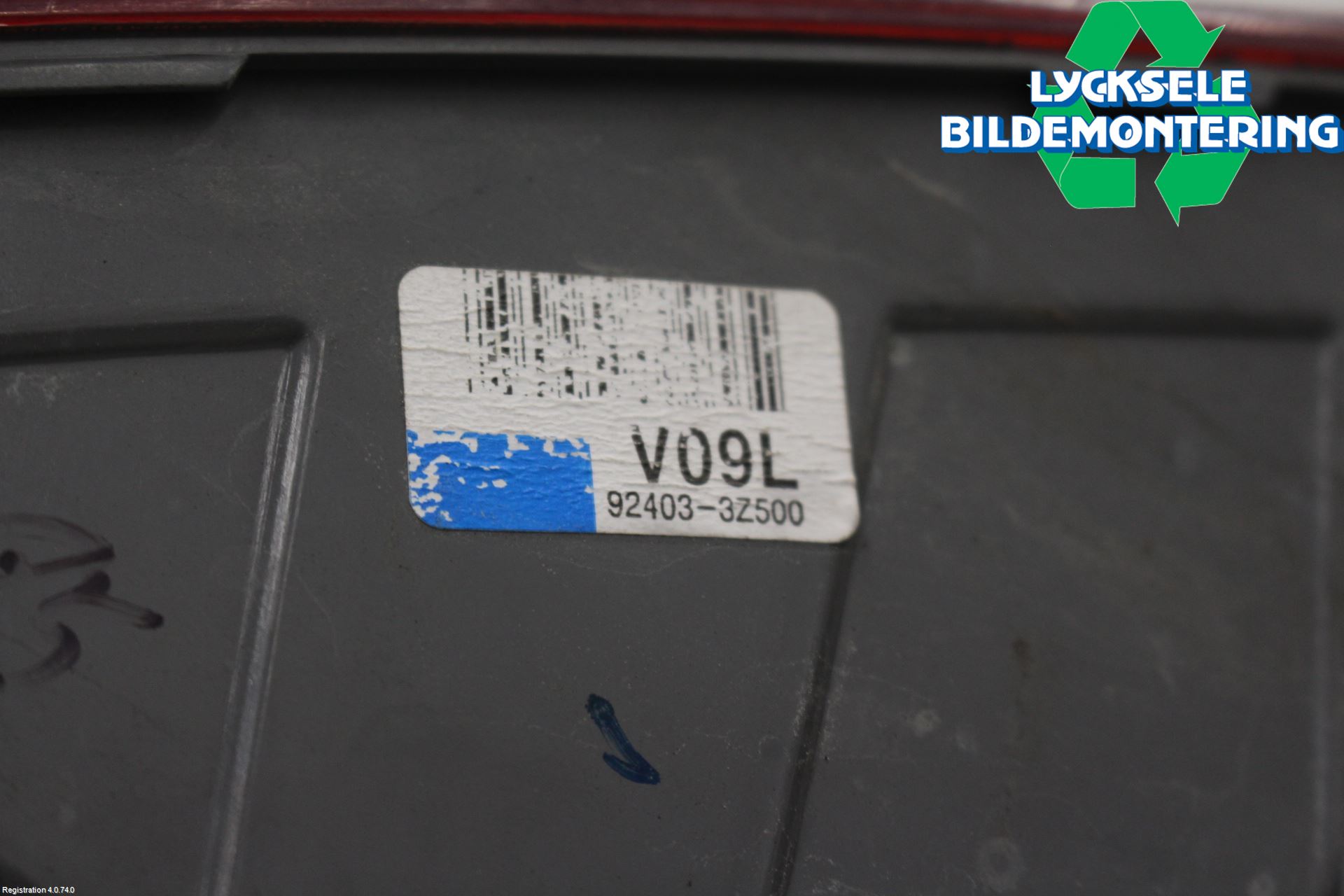 Hyundai i40 16-18 Bakljus Lucka Vä