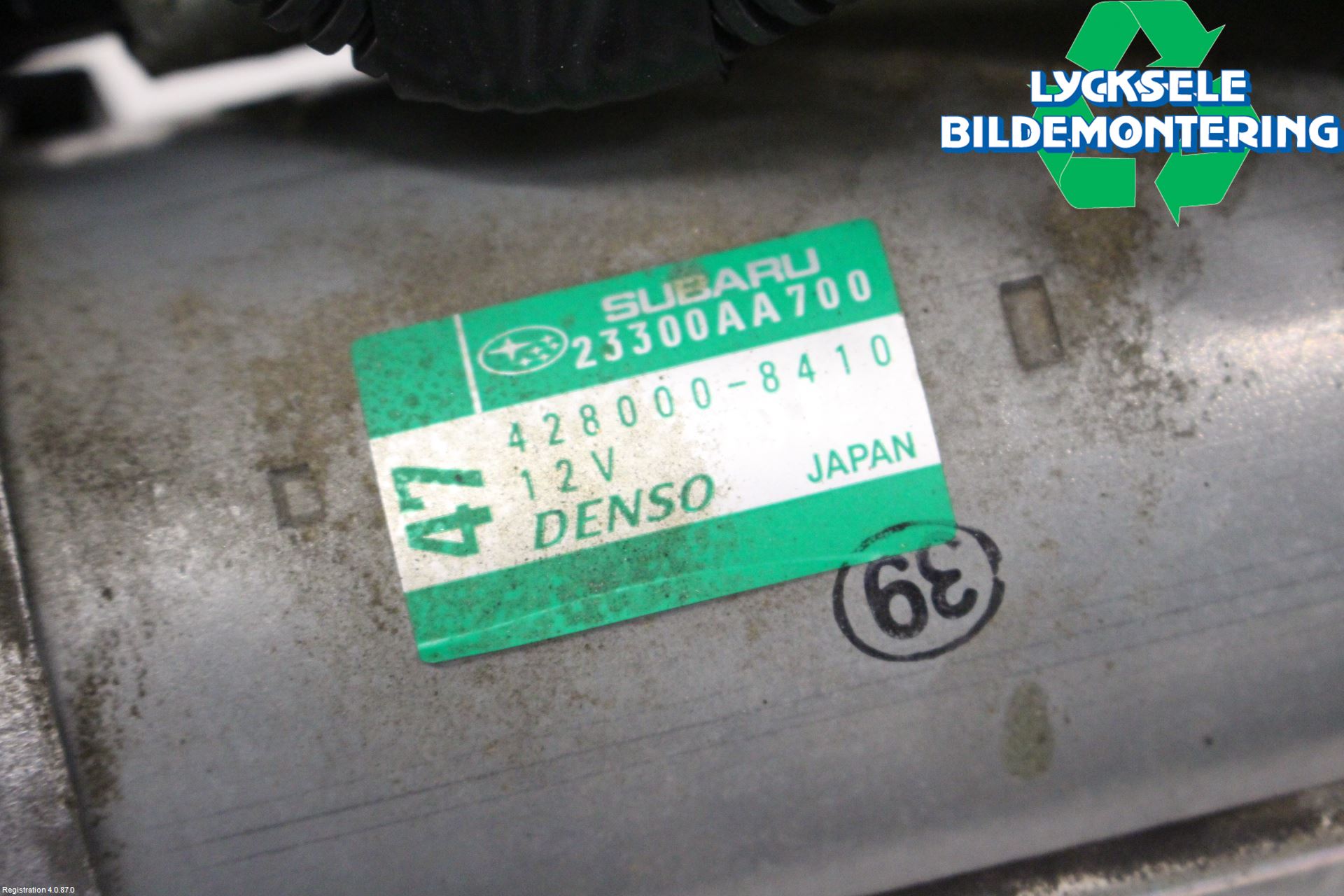 Subaru FORESTER SJ 13-18 Startmotor