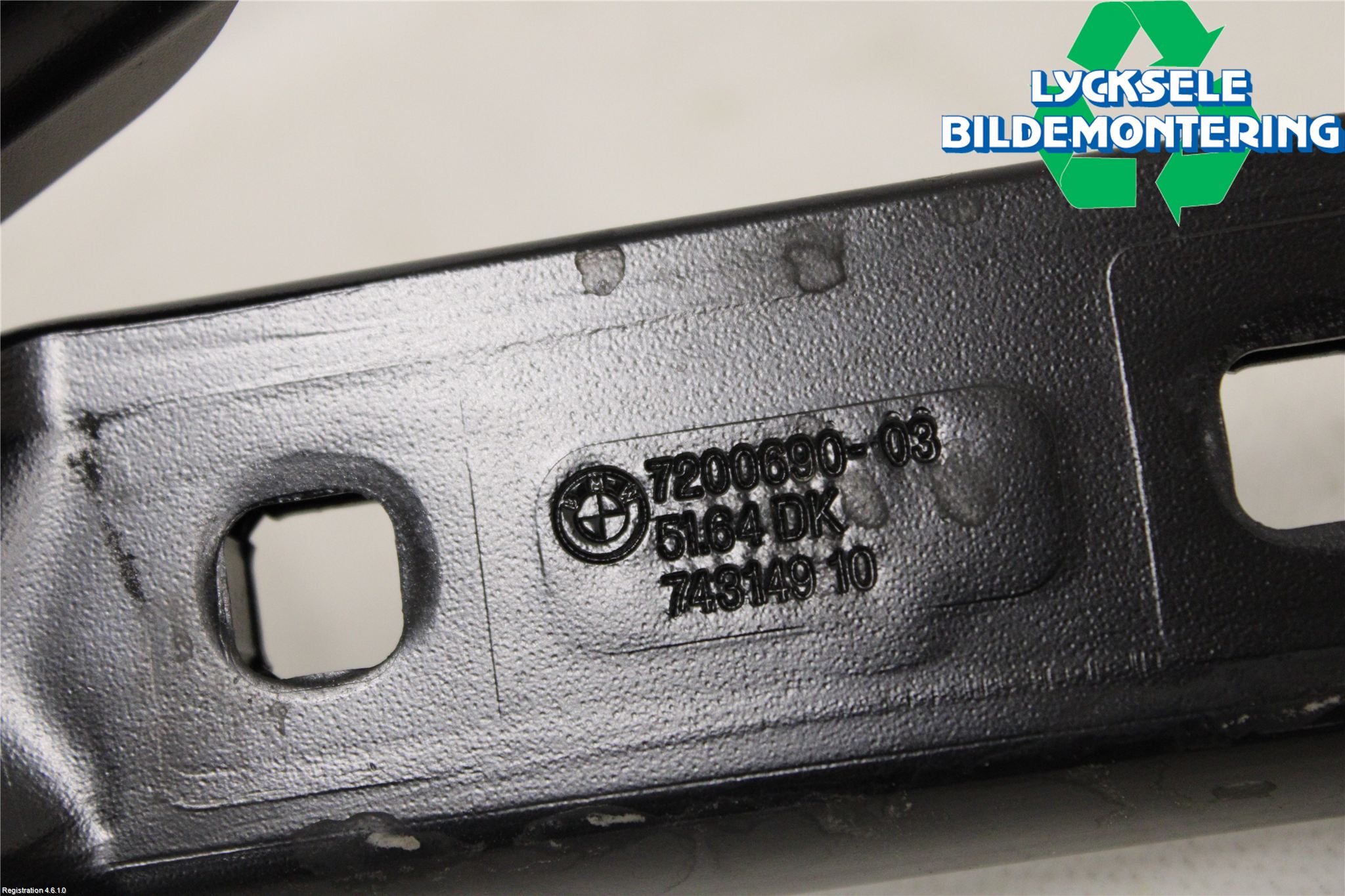 BMW 5 F10/F11/F18 09-17 Frontplåt