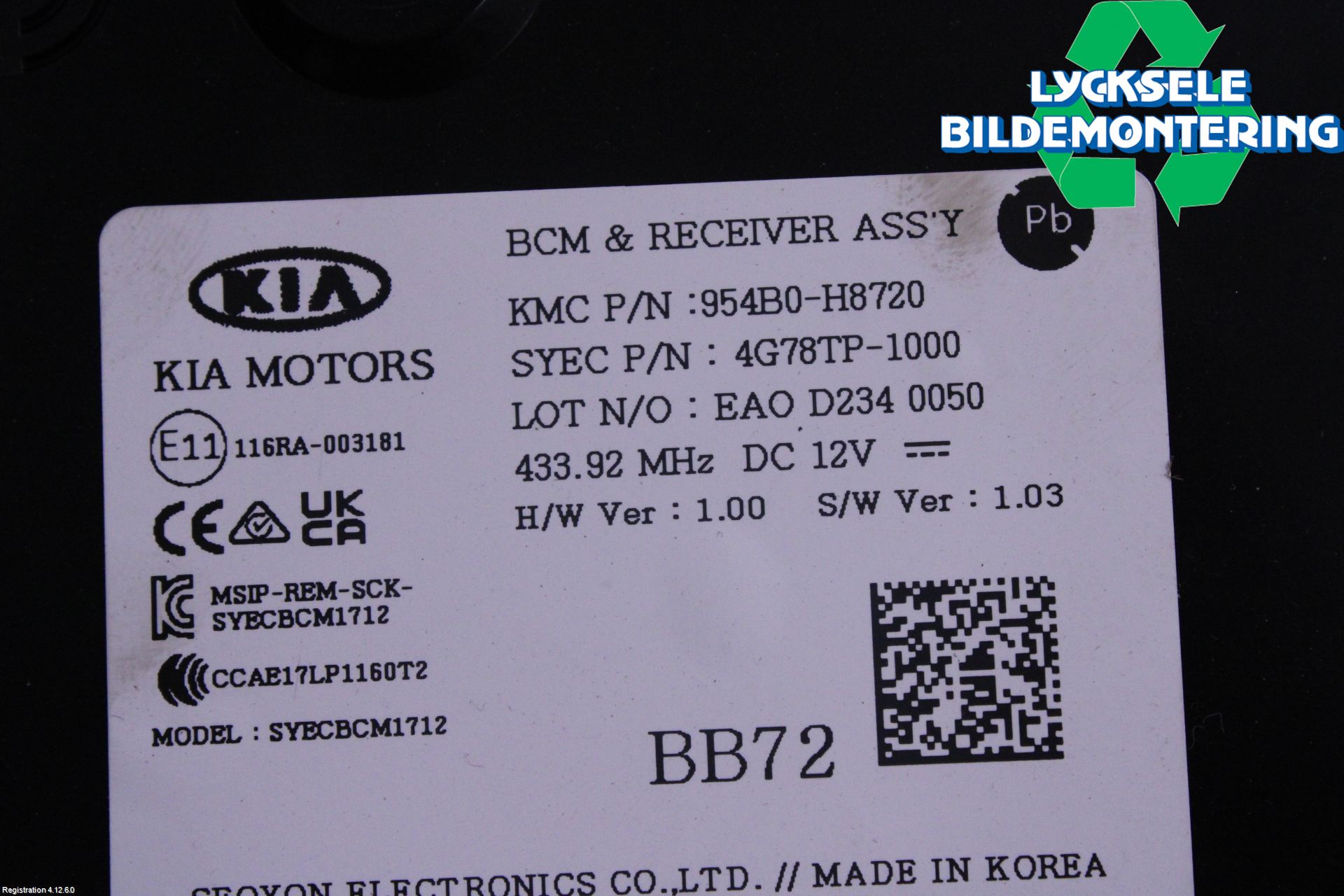 Kia STONIC 18->> Komfort Styrdon
