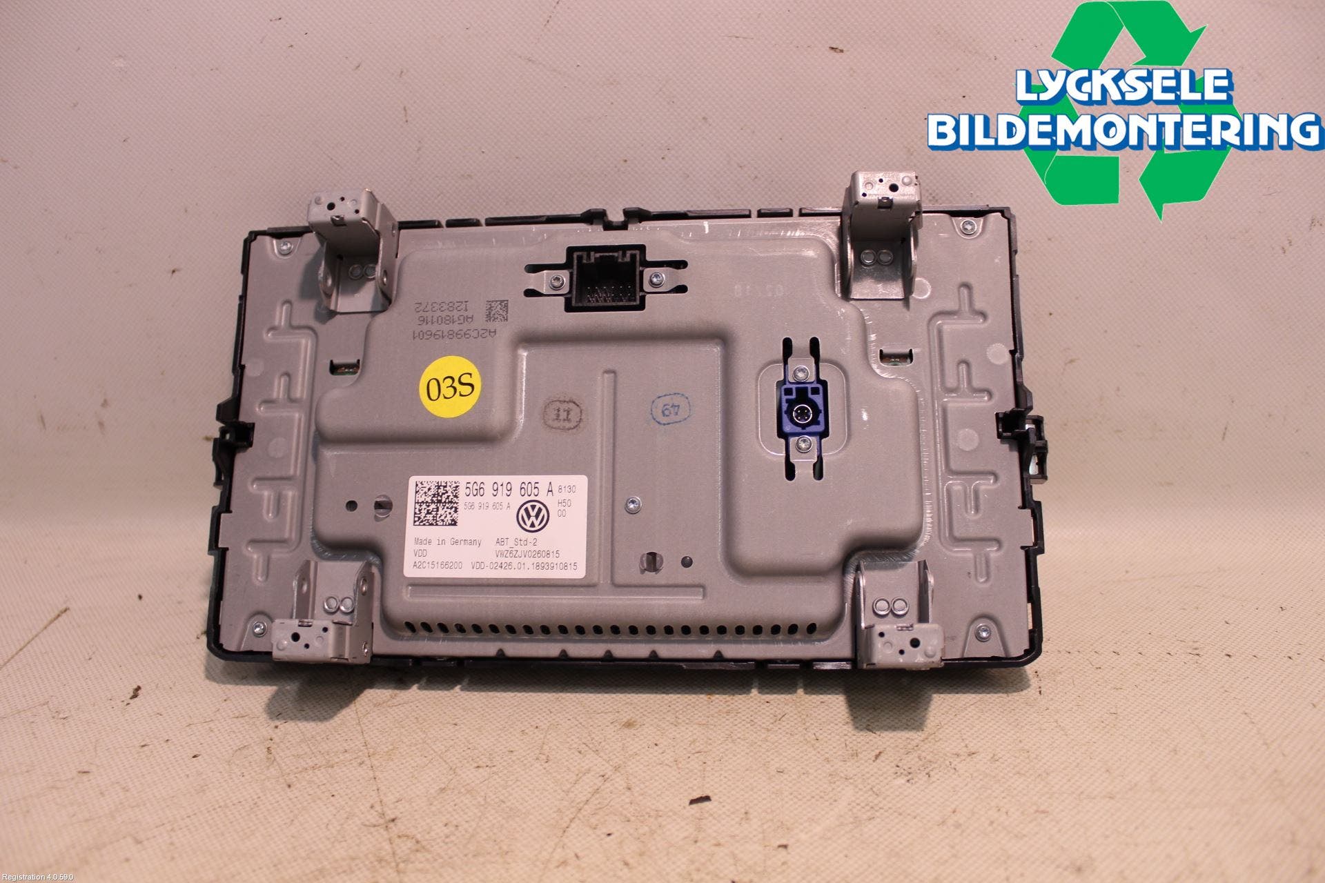 Volkswagen VW GOLF / E-GOLF VII 13-20 Cd Radio - Multimediapanel