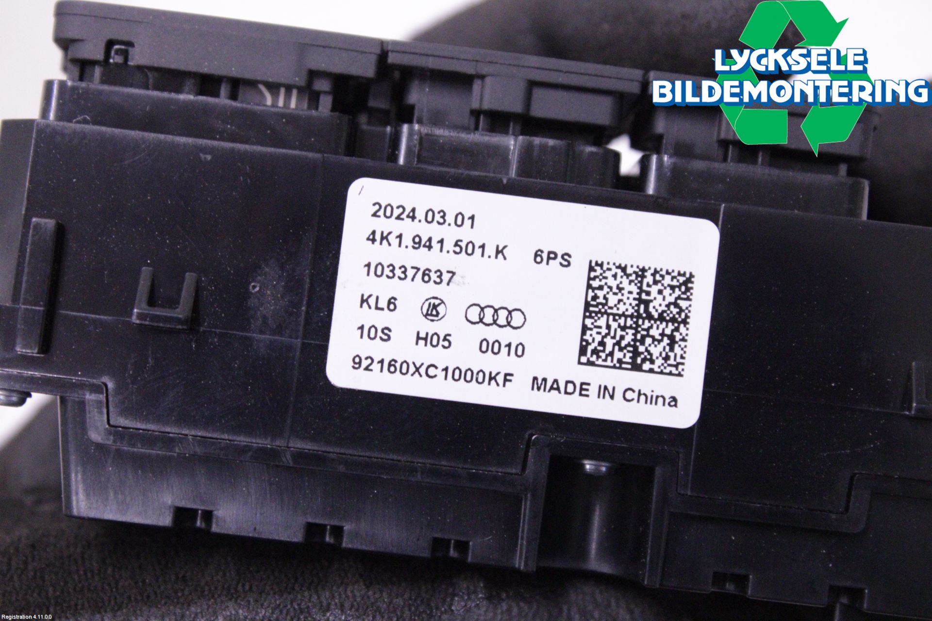 Audi Q4 E-TRON FZ 22- Strömställare Ljus