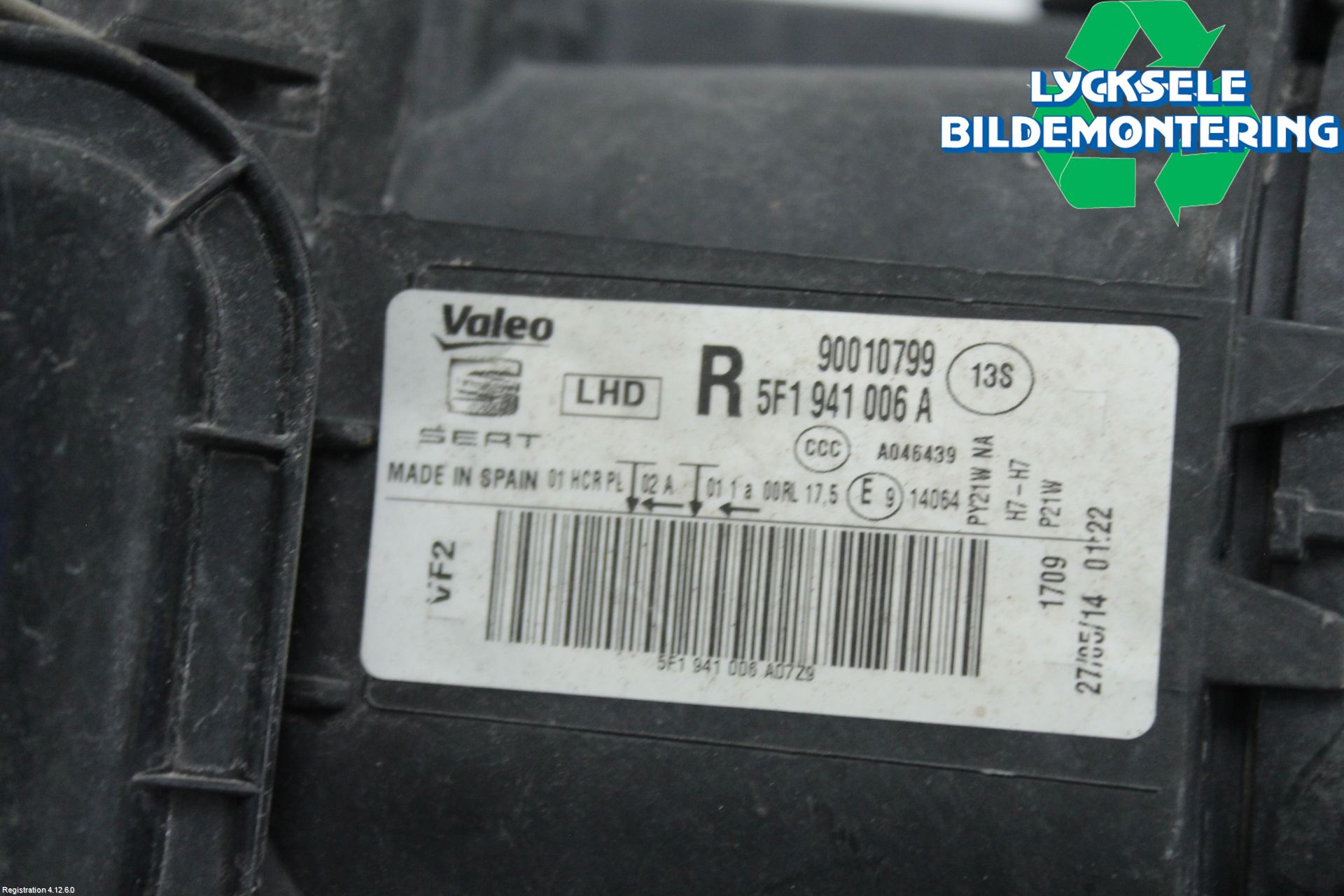 Seat LEON 13-20 Strålkastare Höger