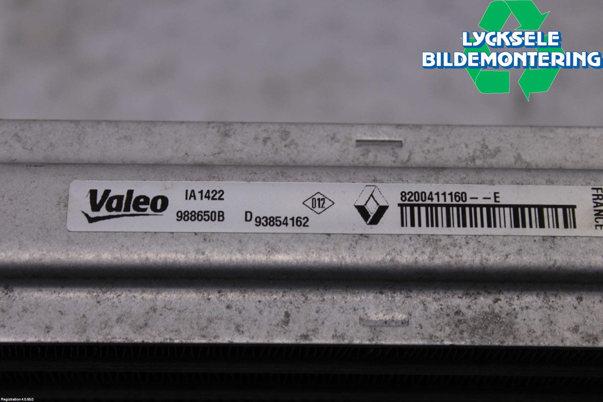 Opel VIVARO 01-14 Laddluft-Intercooler Kyl