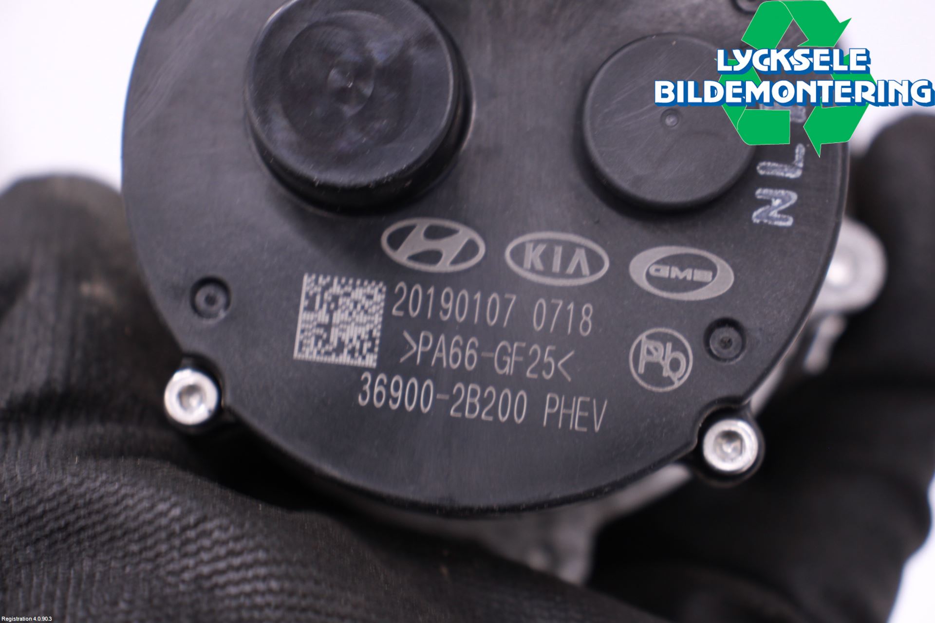 Kia NIRO (DE) 17-22 Värme Cirkulationspump