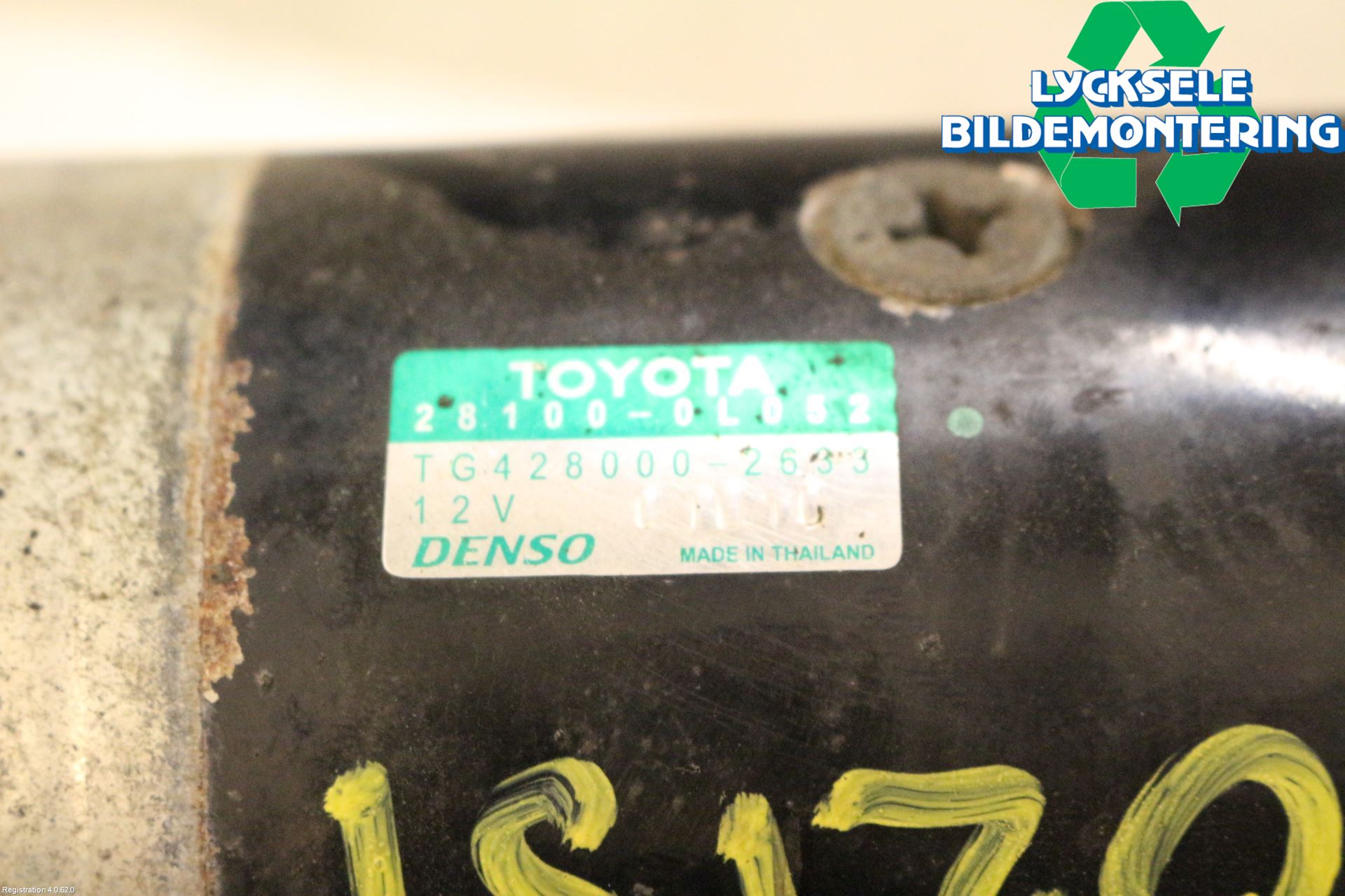 Toyota HILUX 16- Startmotor Diesel
