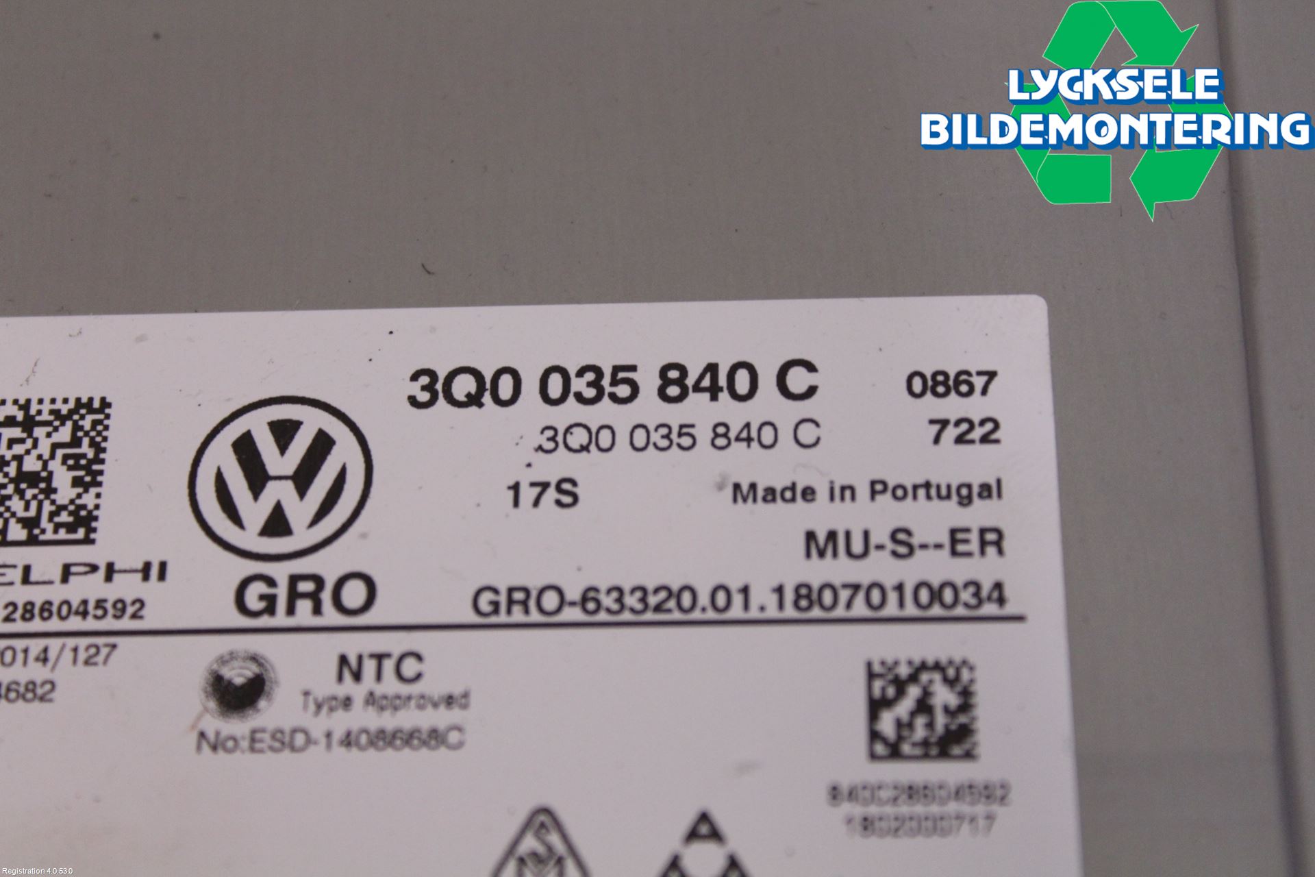 Volkswagen VW TIGUAN 16-24 Cd Radio - Multimediapanel