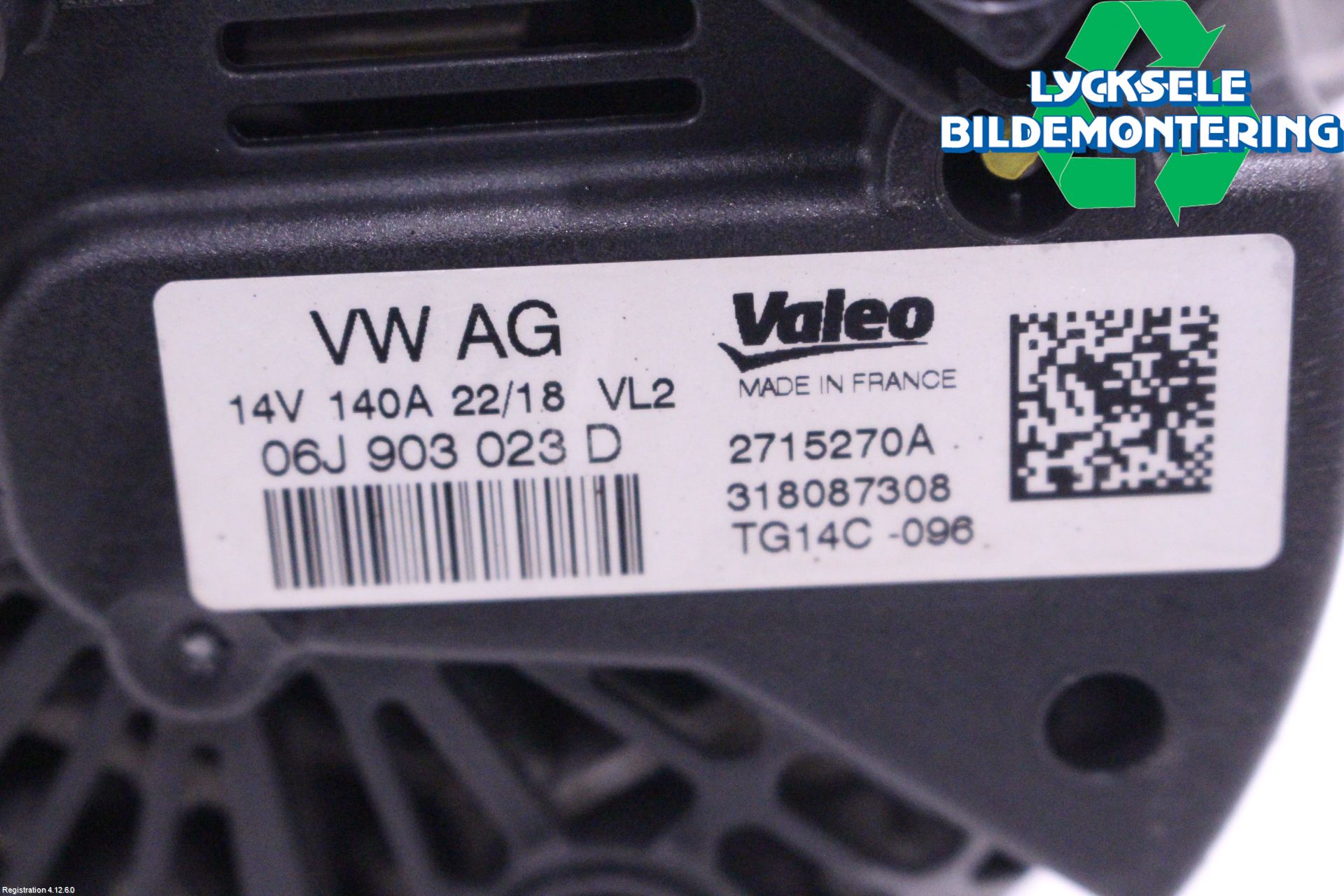 Volkswagen VW GOLF / E-GOLF VII 13-20 Generator