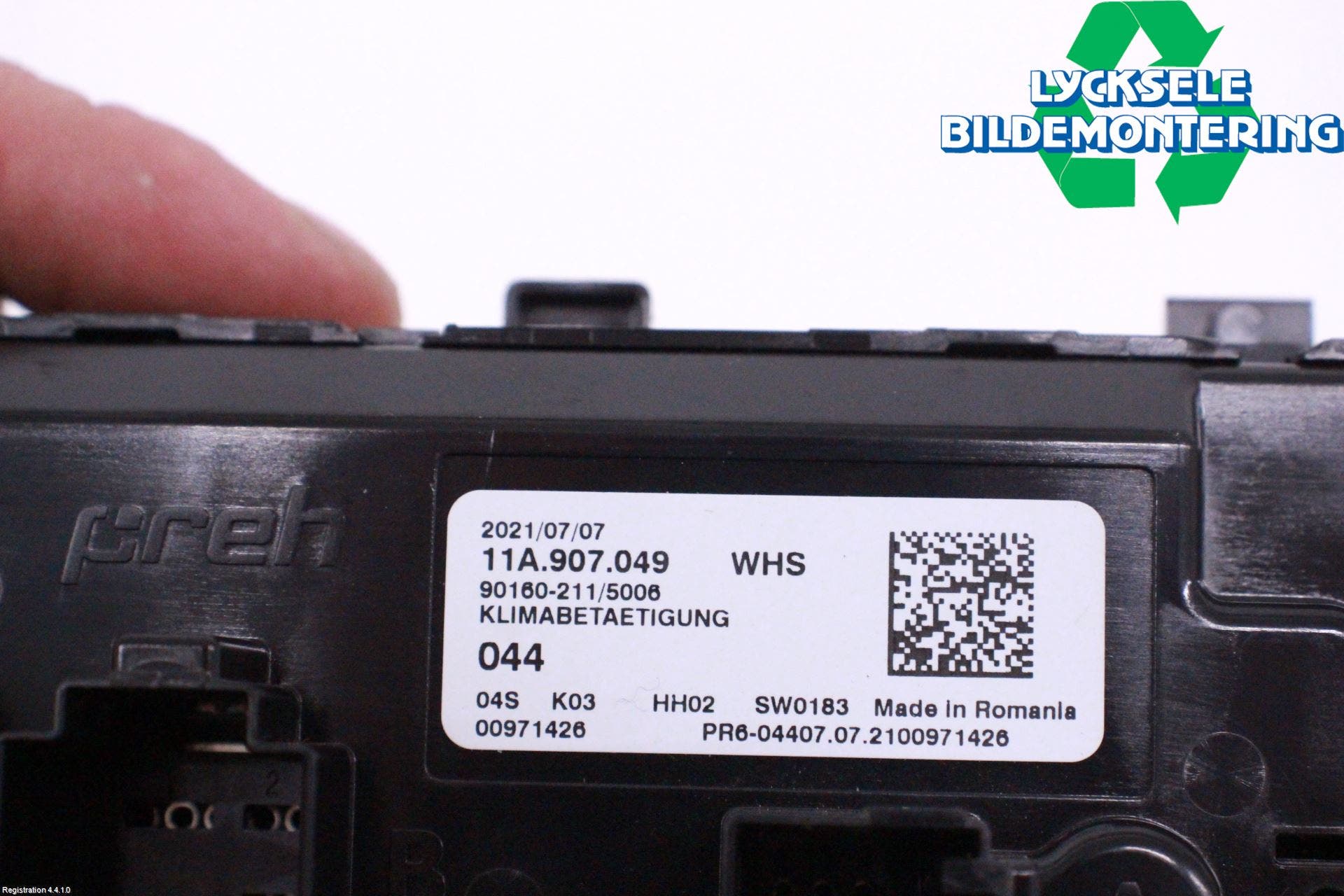 Volkswagen VW GOLF / E-GOLF VIII 20- Ac Styrenhet Ac Manöveren