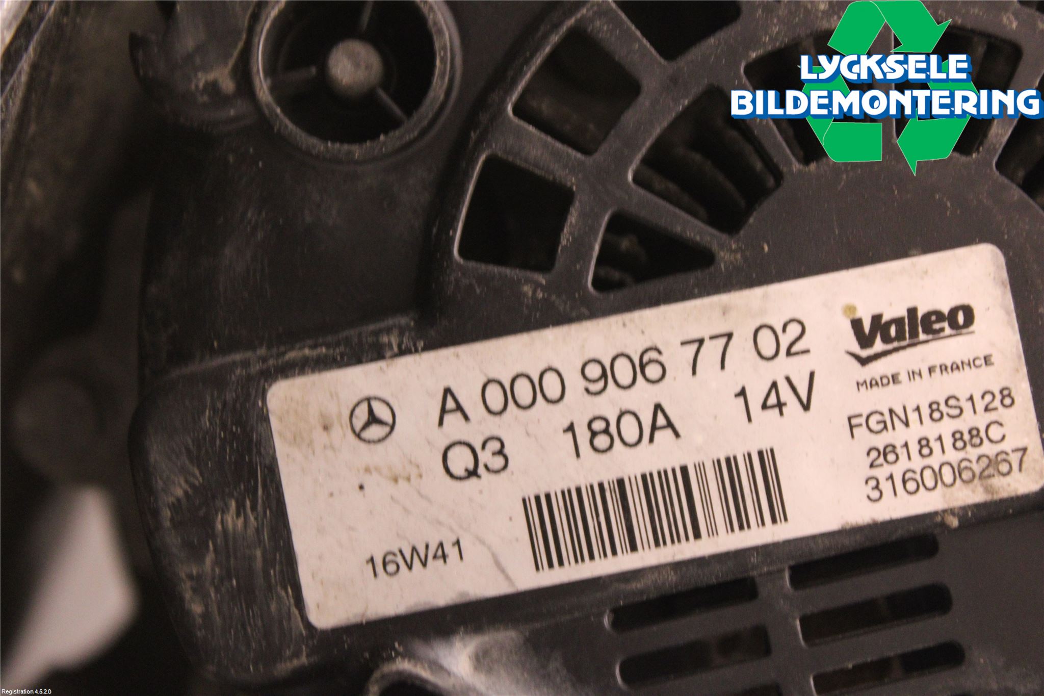 Mercedes-Benz MB VITO/V-KLASS (W640,W447,W448) 14- Generator