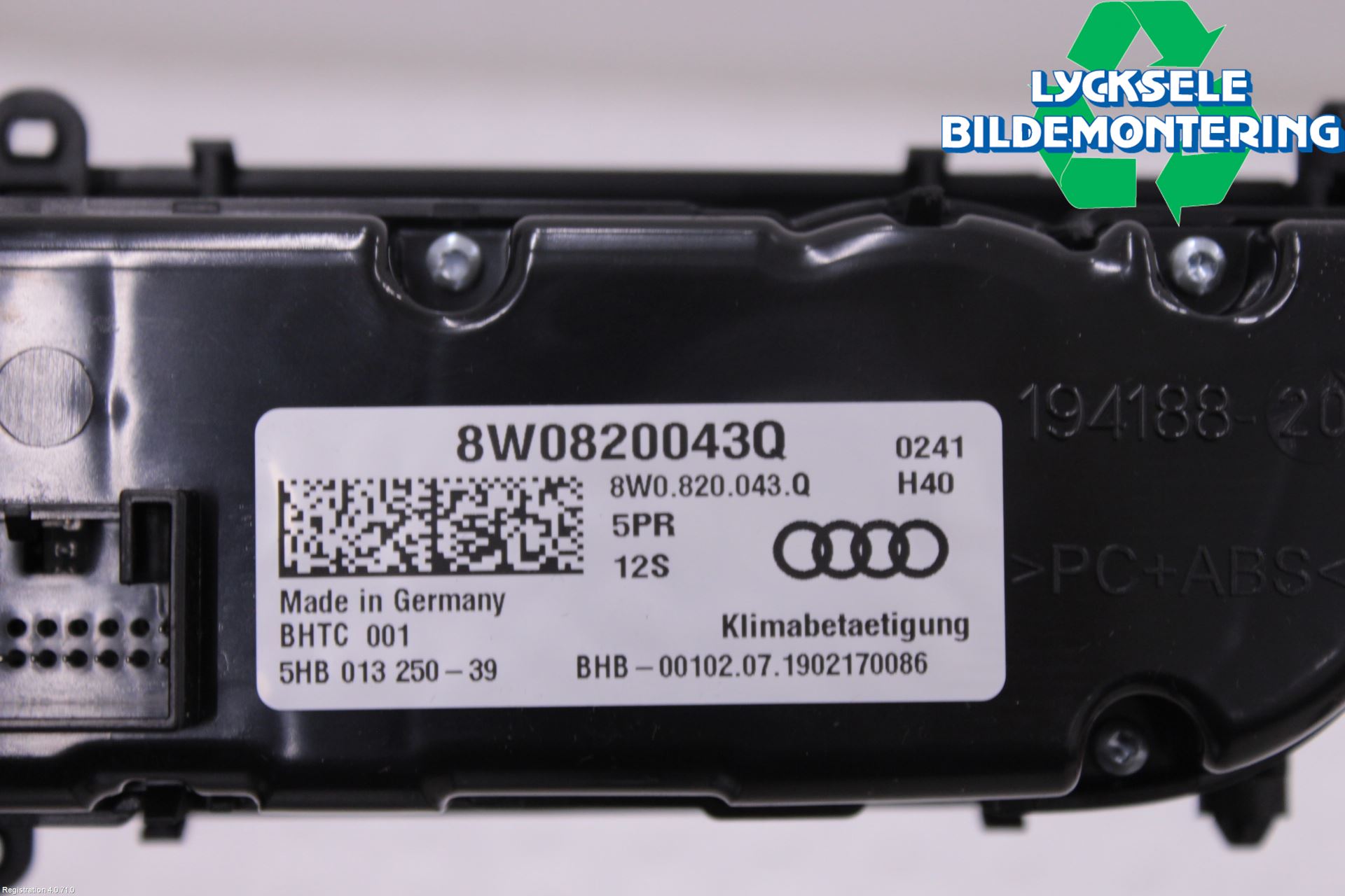 Audi A4/S4 B9 20- Ac Styrenhet Ac Manöveren