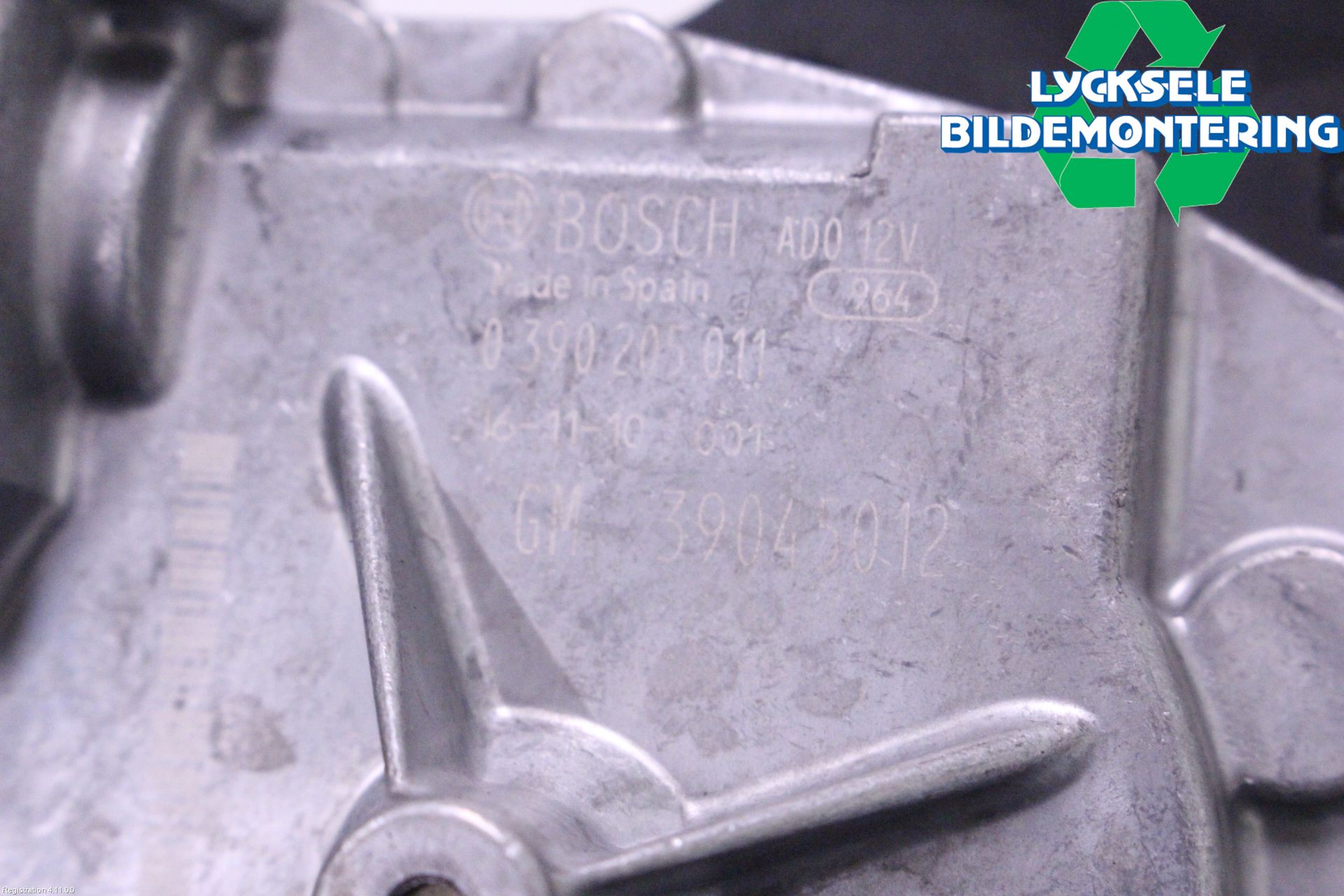 Opel CORSA E 15-19 Torkarmotor Baklucka