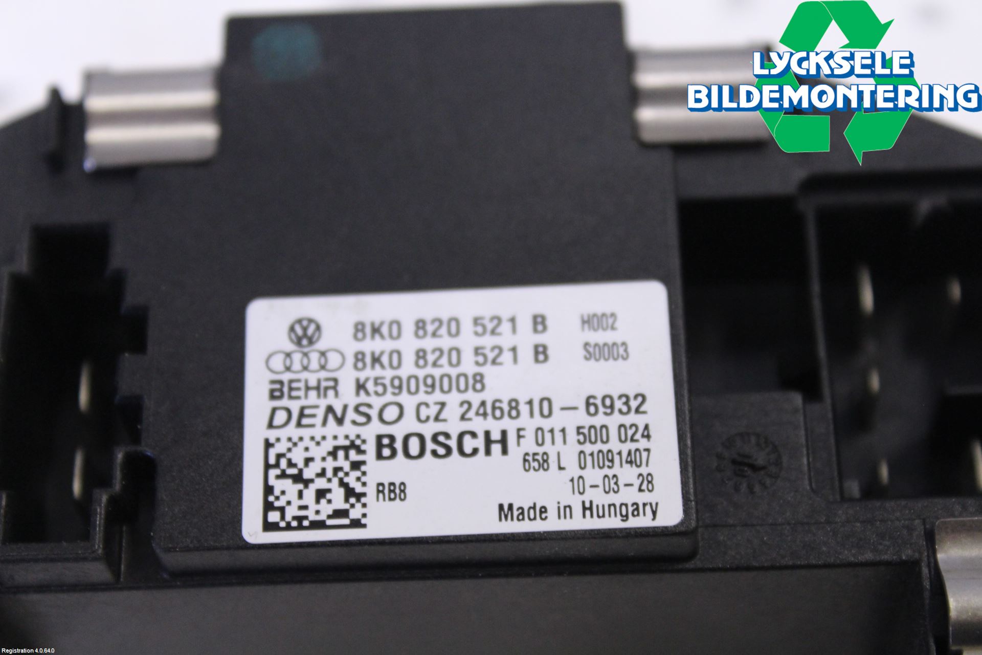 Audi A4/S4 08-11 Värmefläktsmotstånd