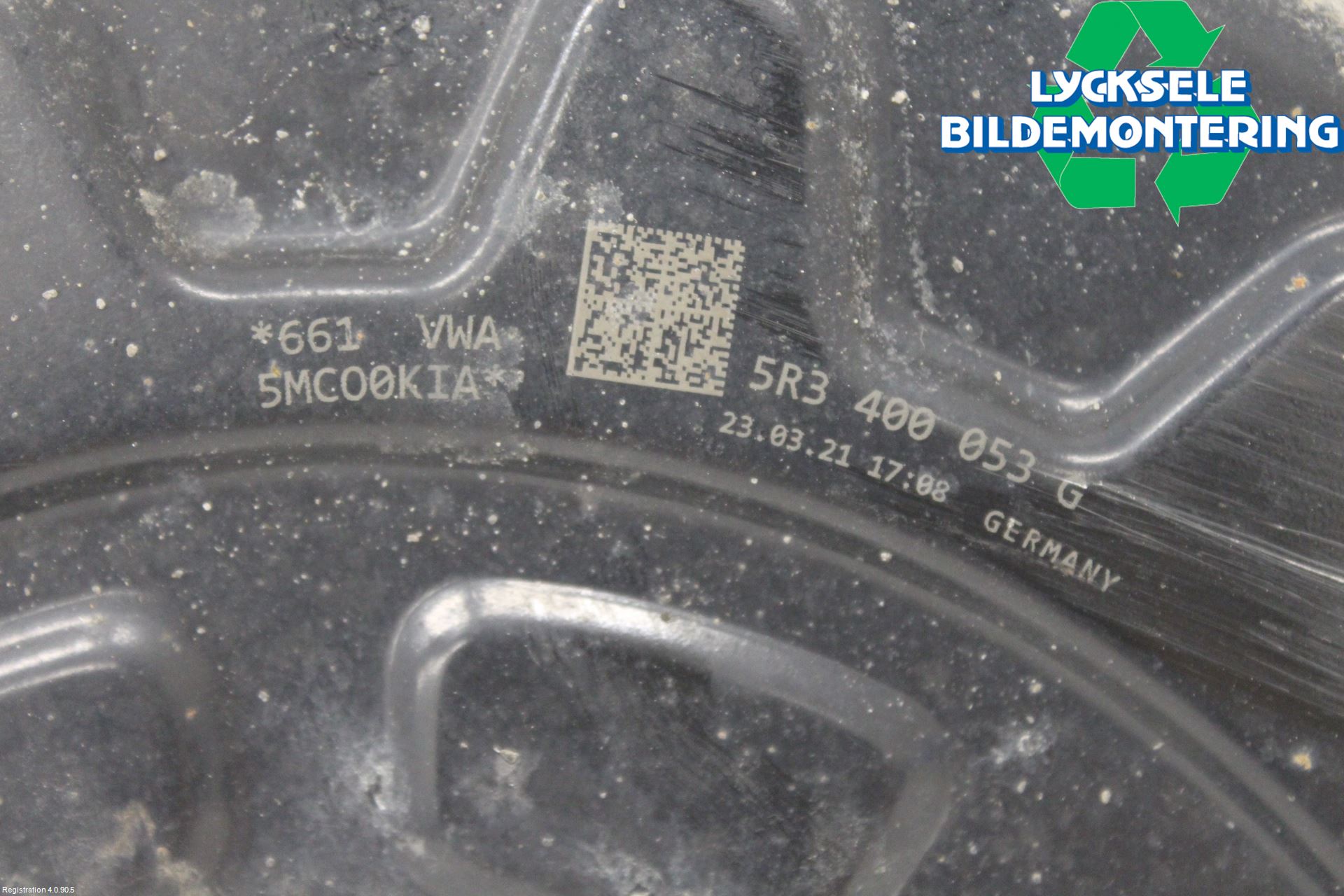 Volkswagen VW CADDY 21- Bromssköld Fram