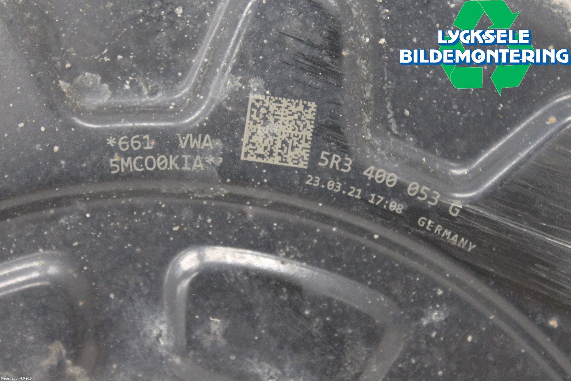 Volkswagen VW CADDY 21- Bromssköld Fram