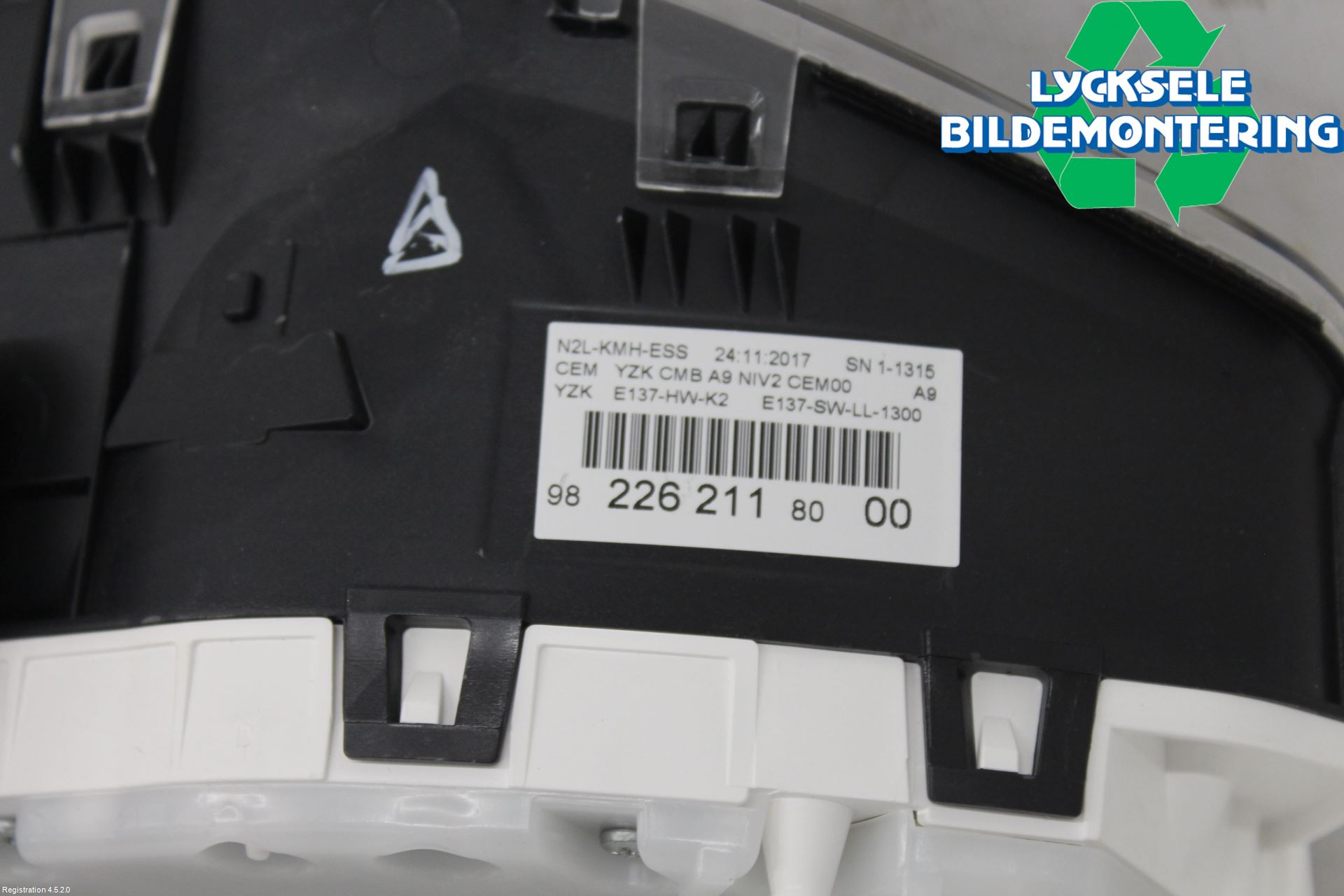 Peugeot PEUGOT 208 16-19 Instrument Komb