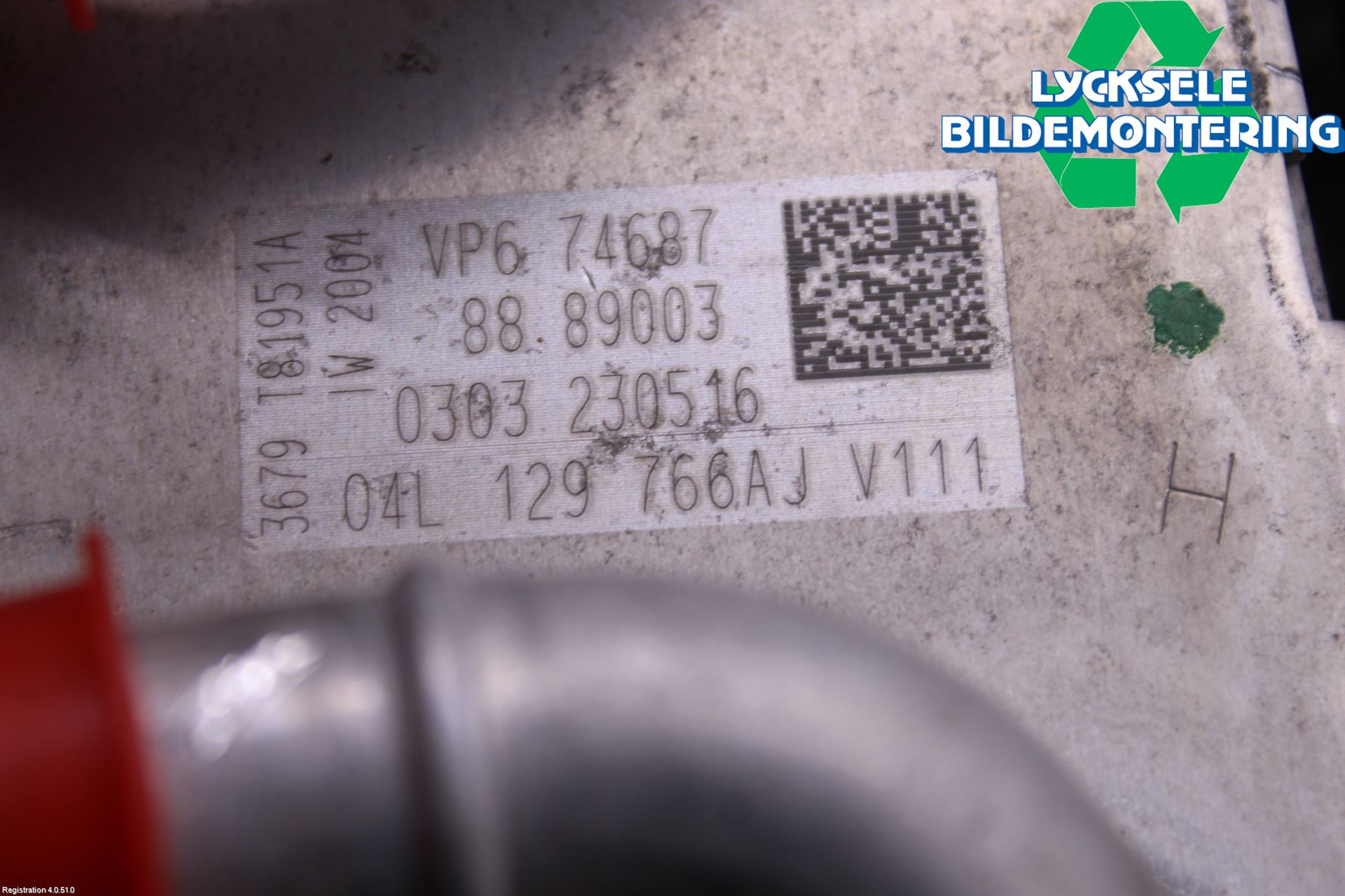 Volkswagen VW GOLF / E-GOLF VII 13-20 Grenrör Insug