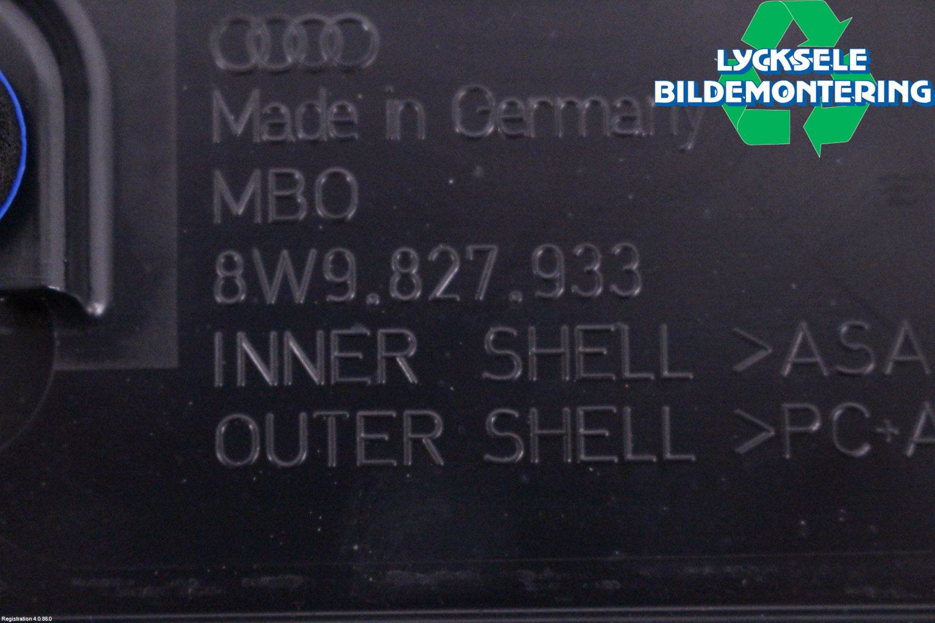 Audi A4/S4 B9 20- Spoiler Baklucka