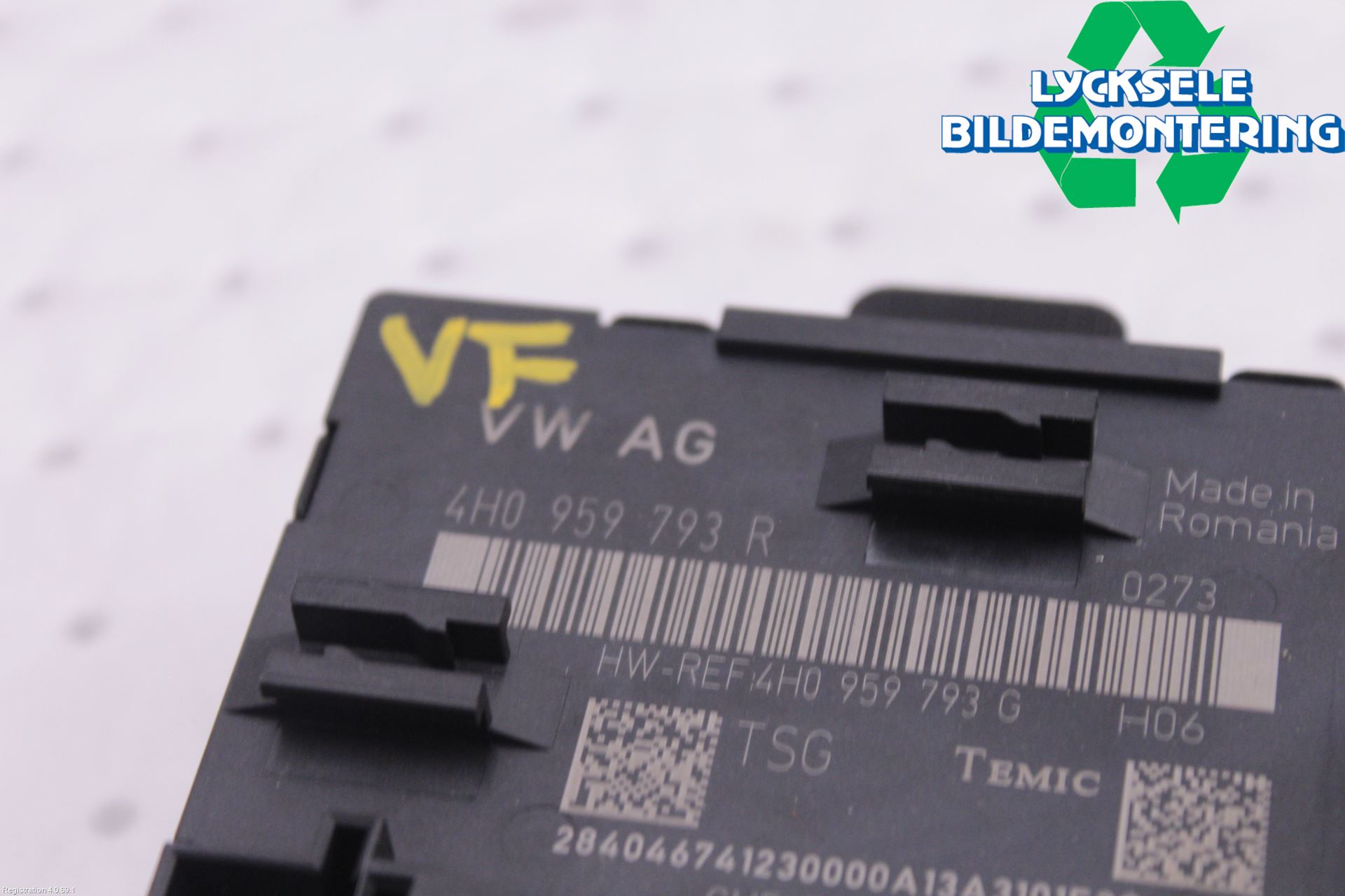 Audi A8/S8 4H 10-17 Styrenhet Dörr