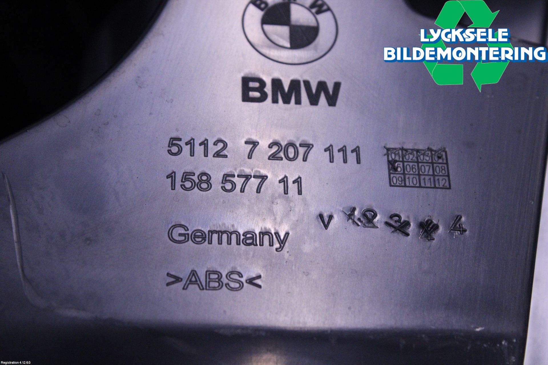 BMW 5 F10/F11/F18 09-17 Stötfångarfäste Bak Vä