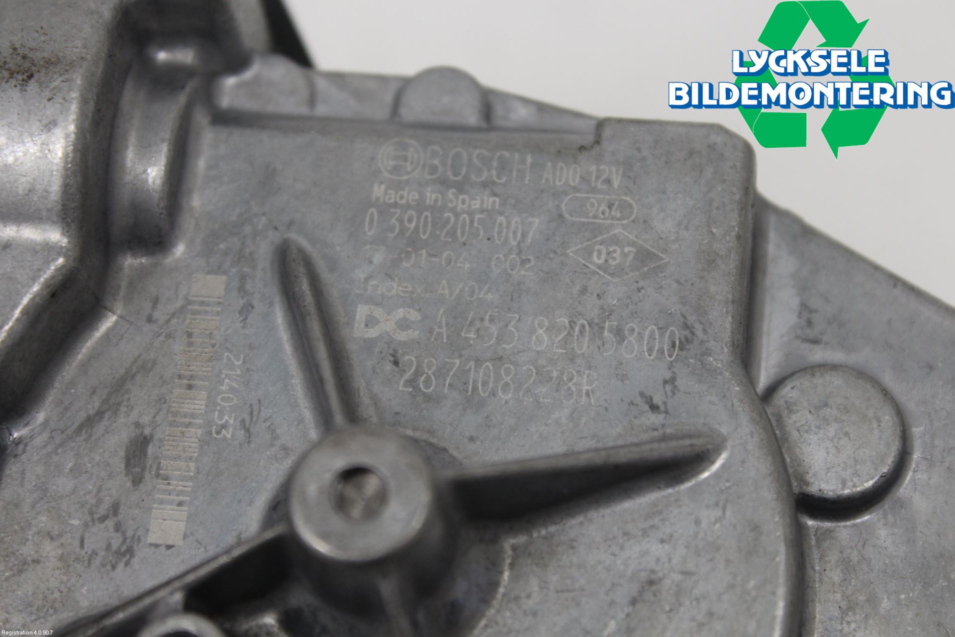 Renault KADJAR 15- Torkarmotor Baklucka