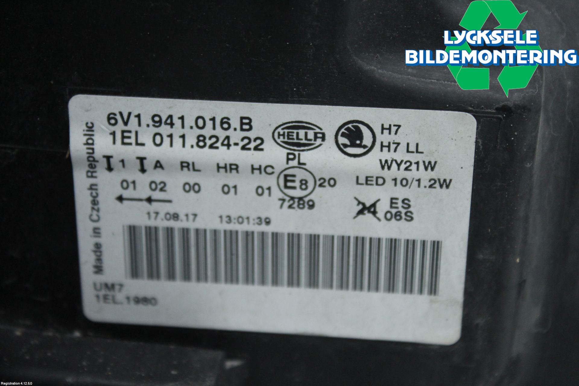 Skoda FABIA 15-21 Strålkastare Höger