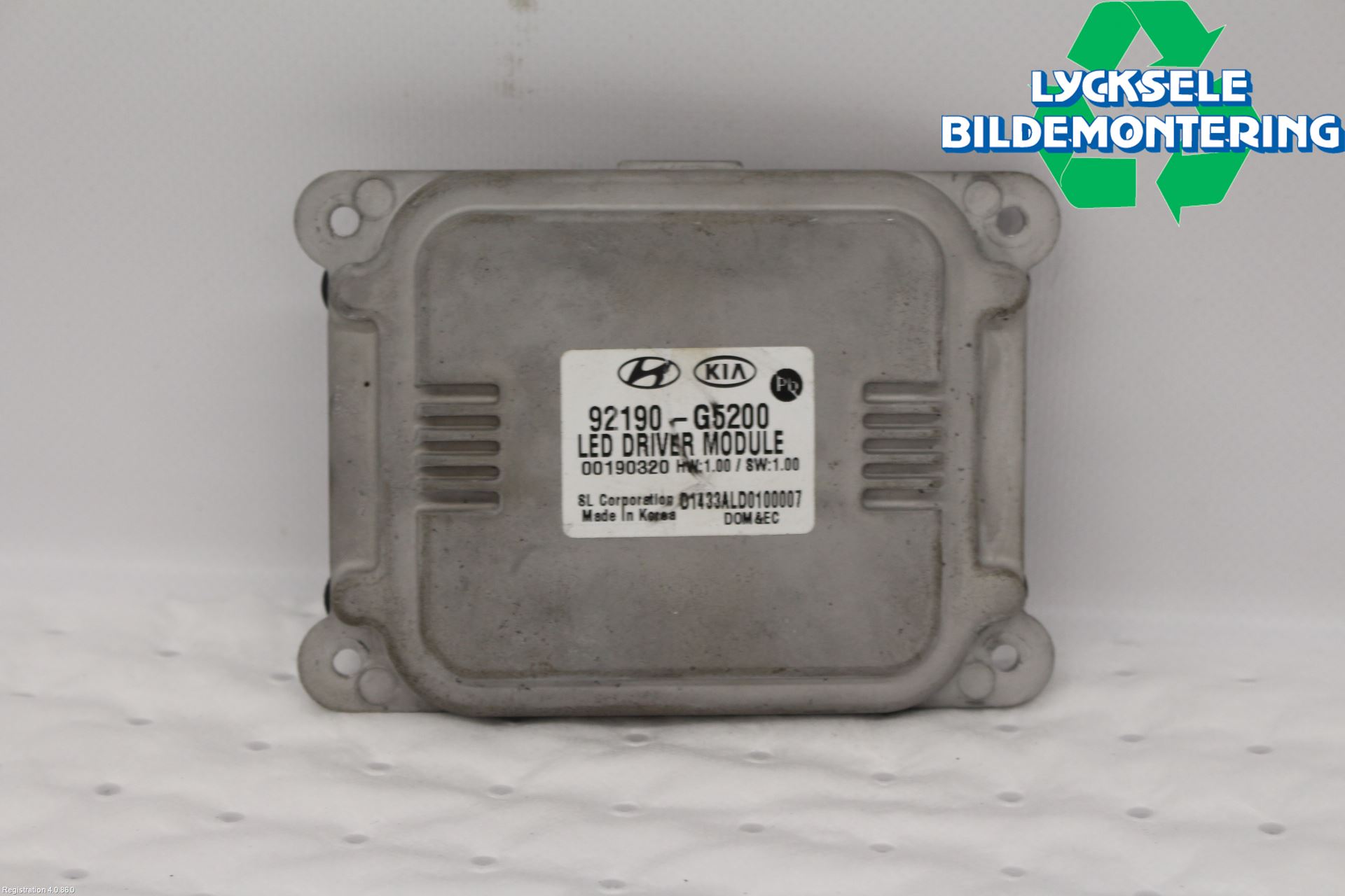 Kia NIRO (DE) 17-22 Styrenhet Strålkastare