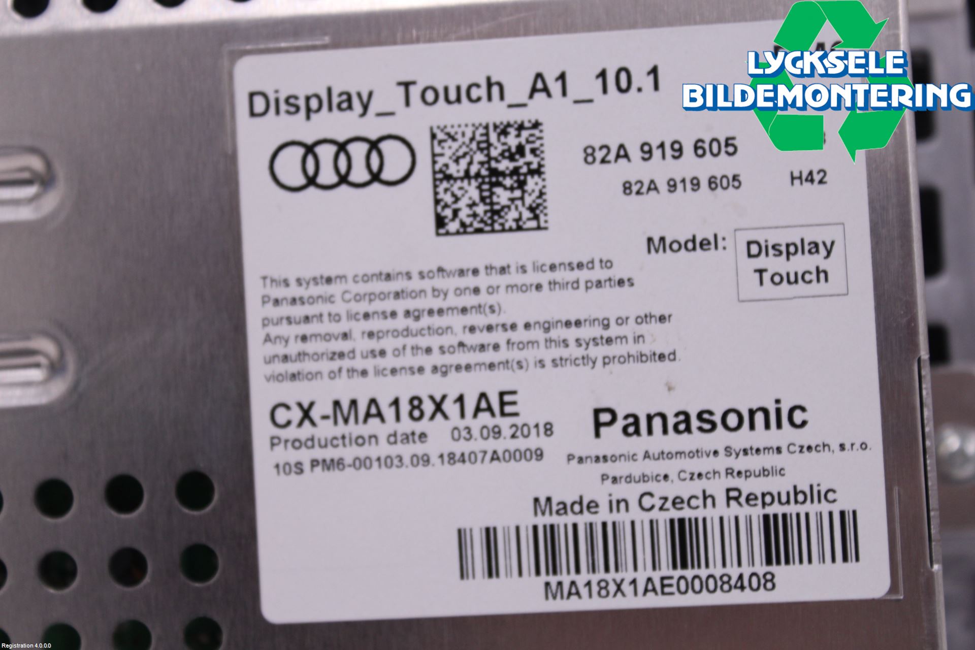 Audi A1 19- Bildskärm