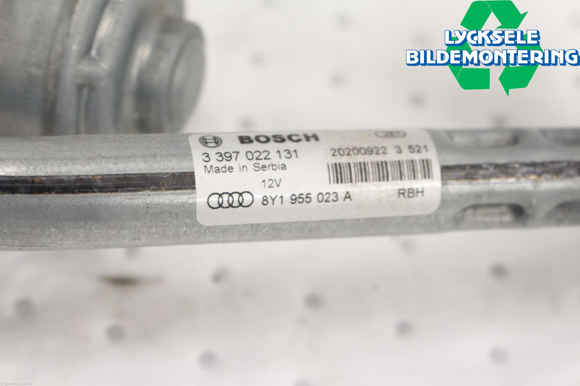 Audi A3/S3 8Y 21- Torkarmekanism Vindruta