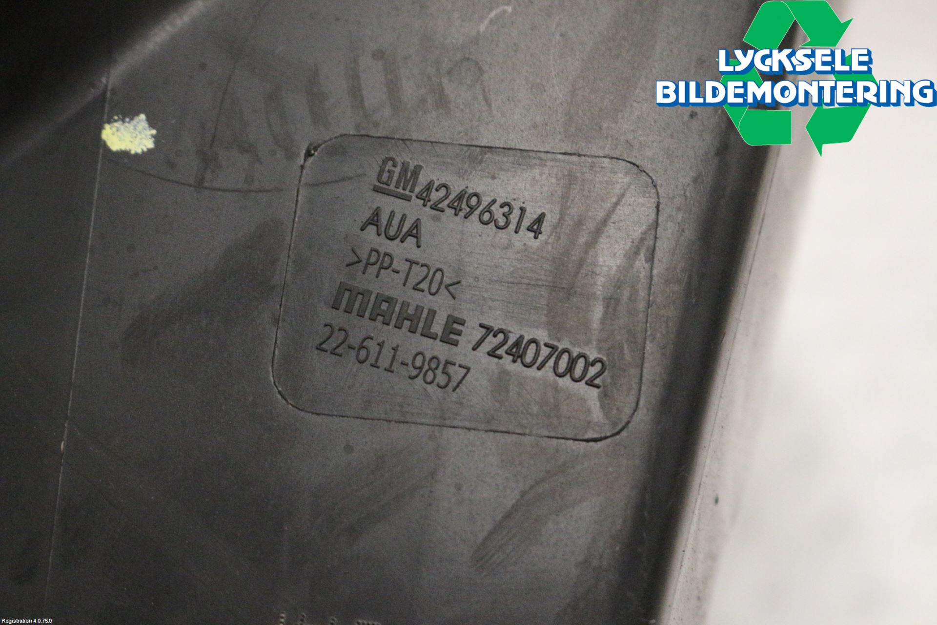 Opel ASTRA K 16-22 Luftrenare