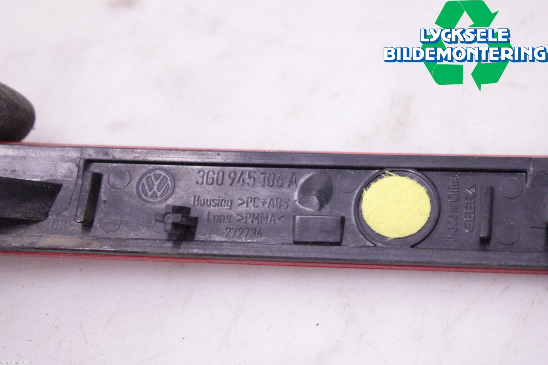 Volkswagen VW PASSAT 15-19 Dimljus/Reflex Bak