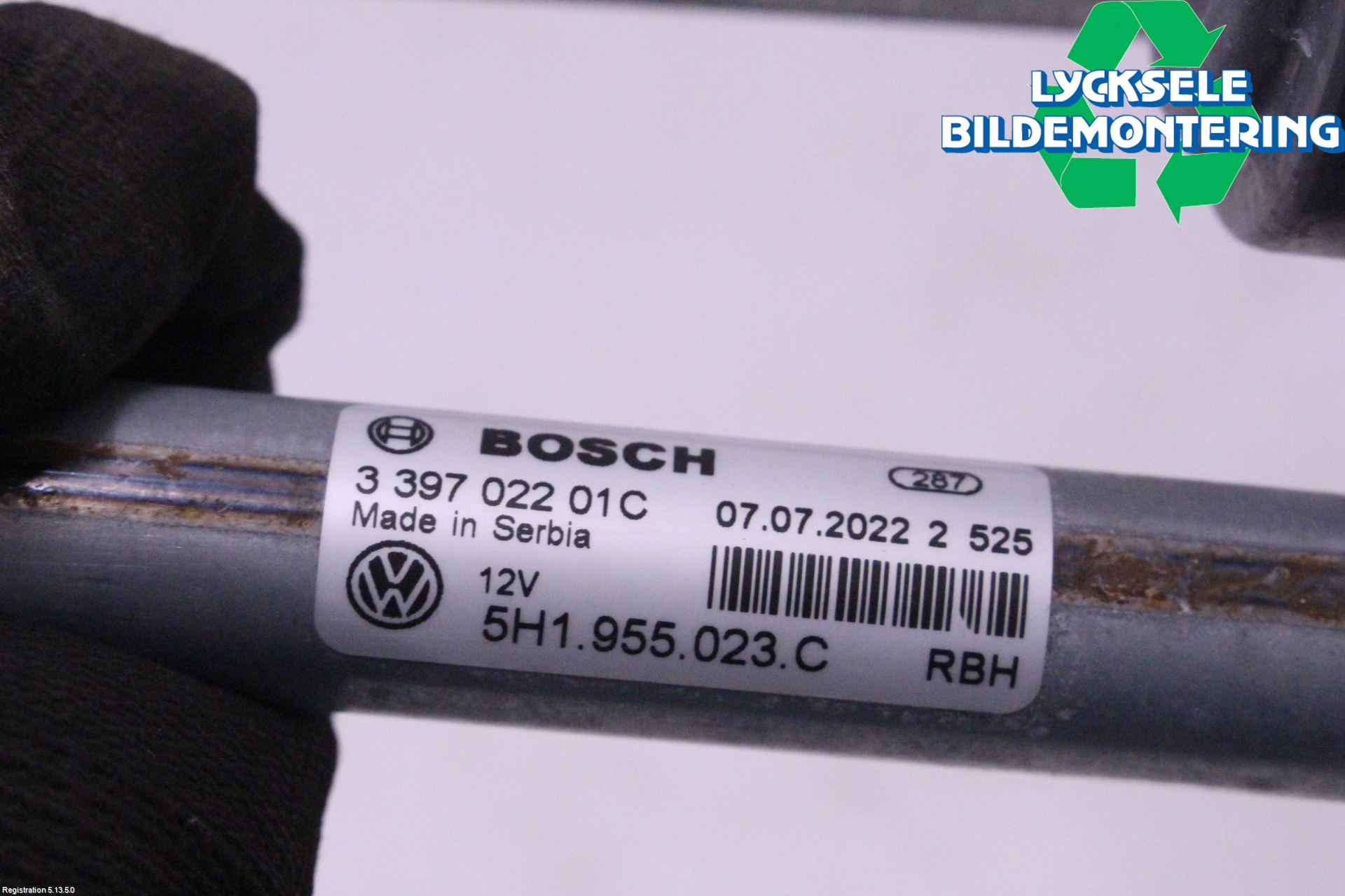 Volkswagen VW GOLF / E-GOLF VIII 20- Torkarmekanism Vindruta